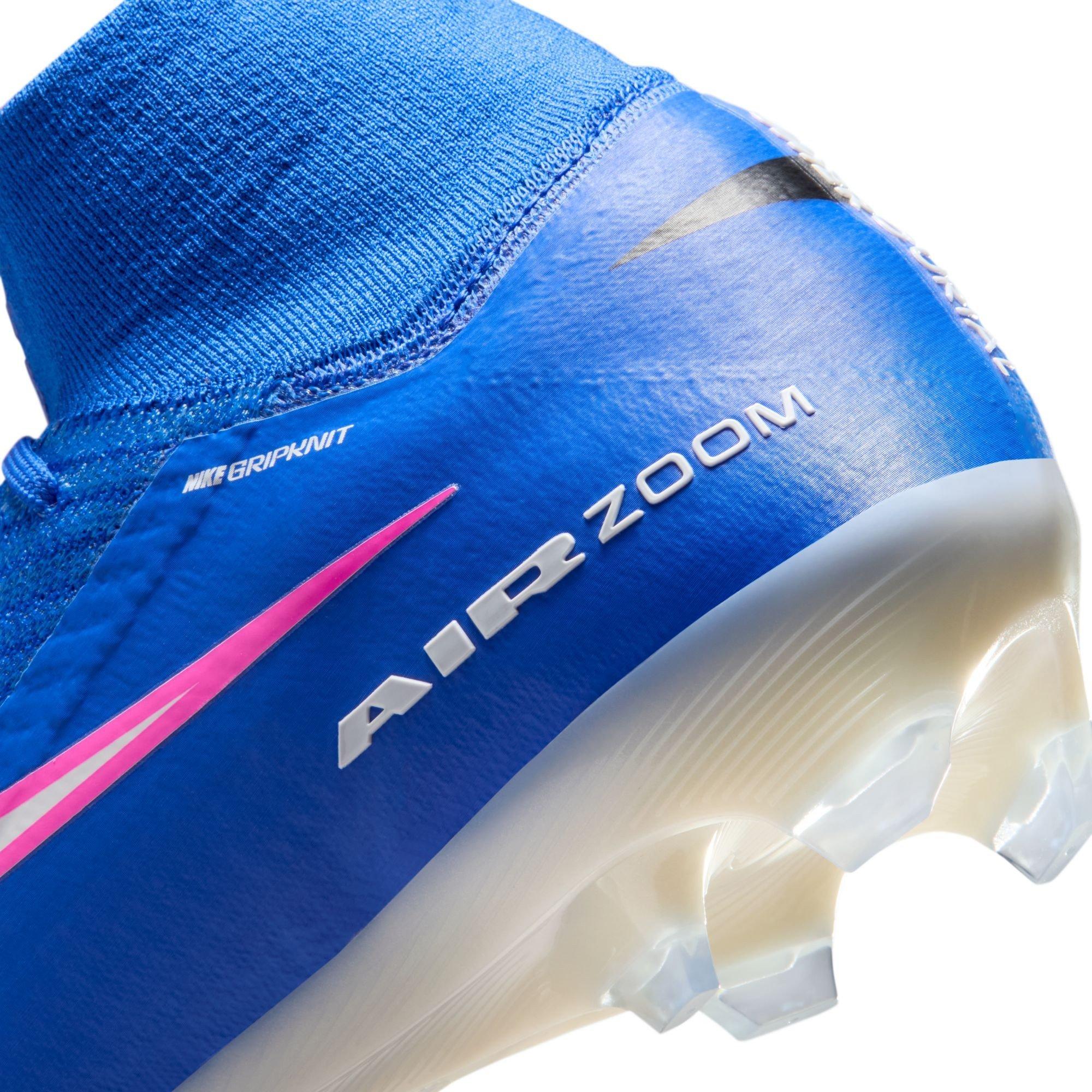 Blå/Rosa/Hvid - Nike - Mercurial Superfly 10 Elite Adults Firm Ground Football Boots - 9