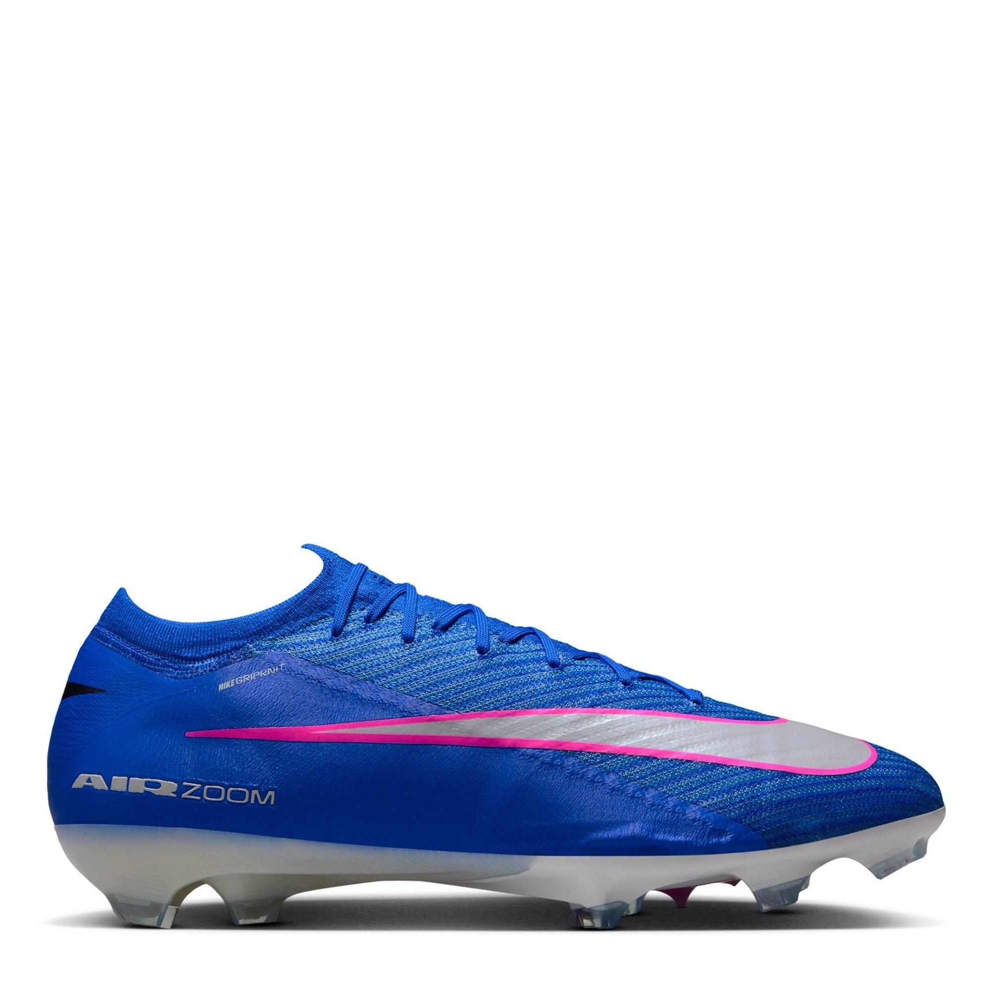 Nike Men's Mercurial Vapor 16 Elite Adults Firm Ground Football Boots - Blue/Wht/Pink - 6 (39)