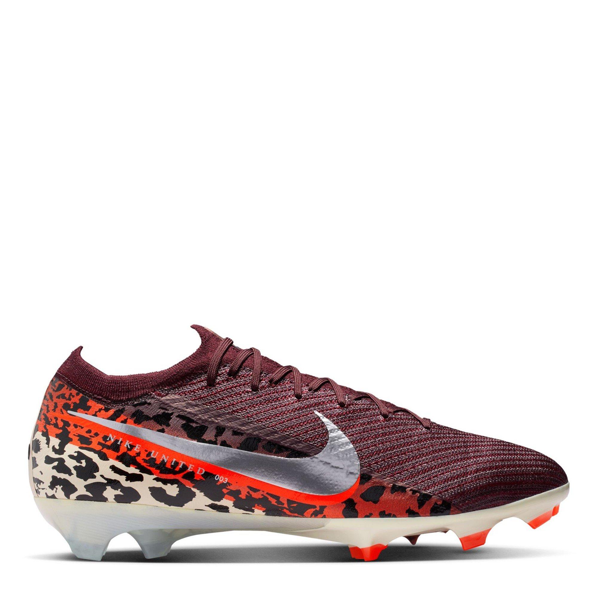 Nike Men's Mercurial Vapor 16 Elite Adults Firm Ground Football Boots - Burgundy/Print - 10 (45)