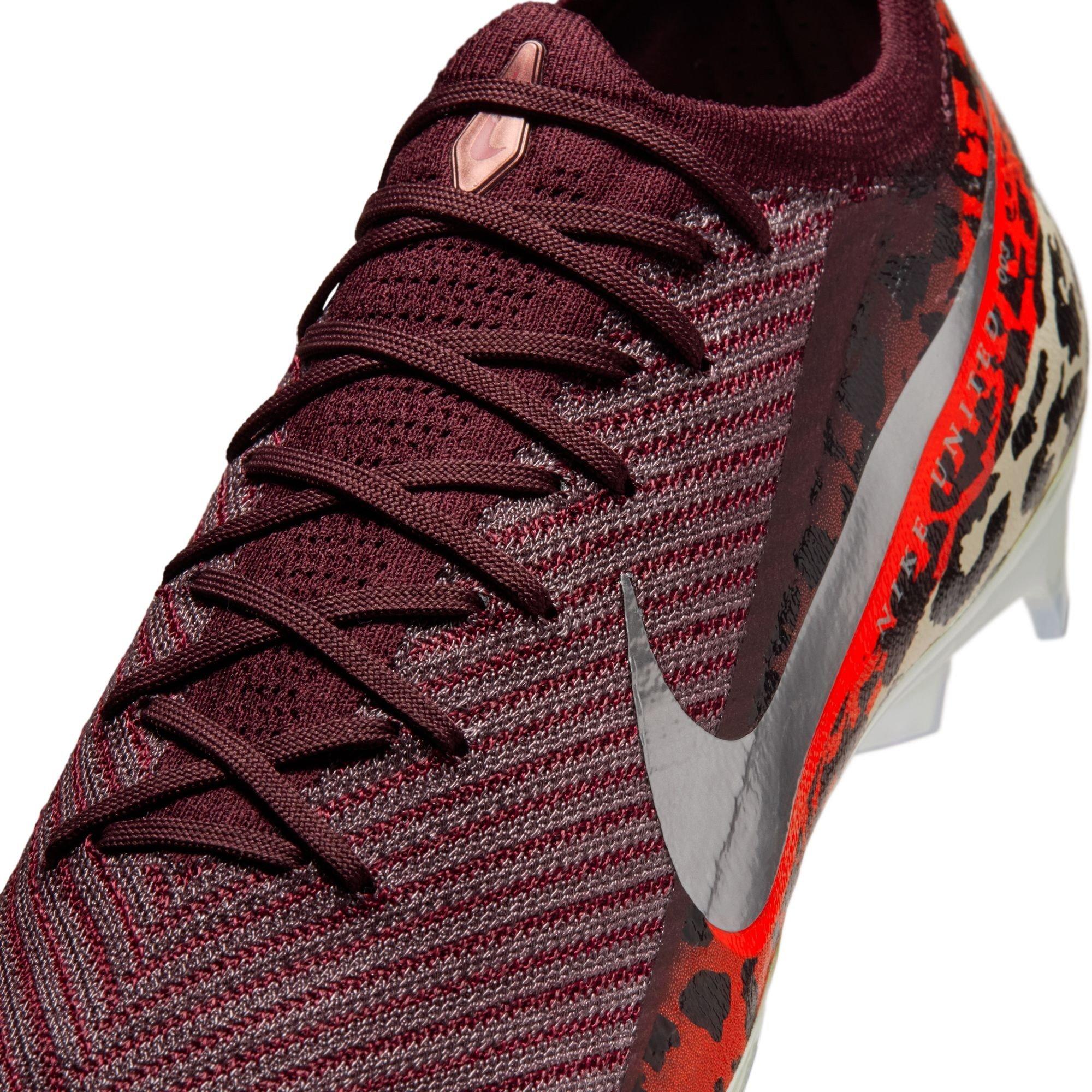 Burgundy/Print - Nike - Mercurial Vapor 16 Elite Adults Firm Ground Football Boots - 7