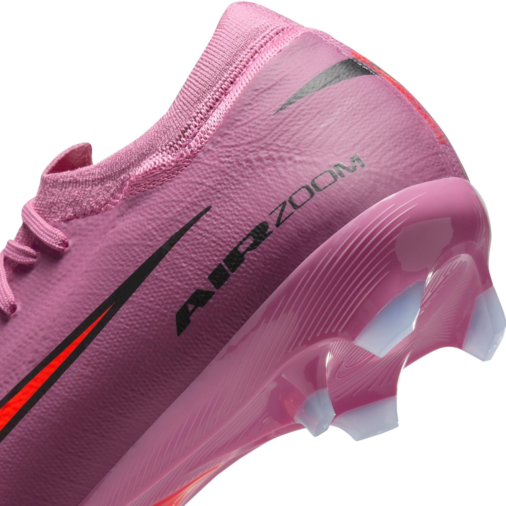 Roze/Zwart - Nike - Zoom Mercurial Vapor 16 Pro Adults Firm Ground Football Boots - 8