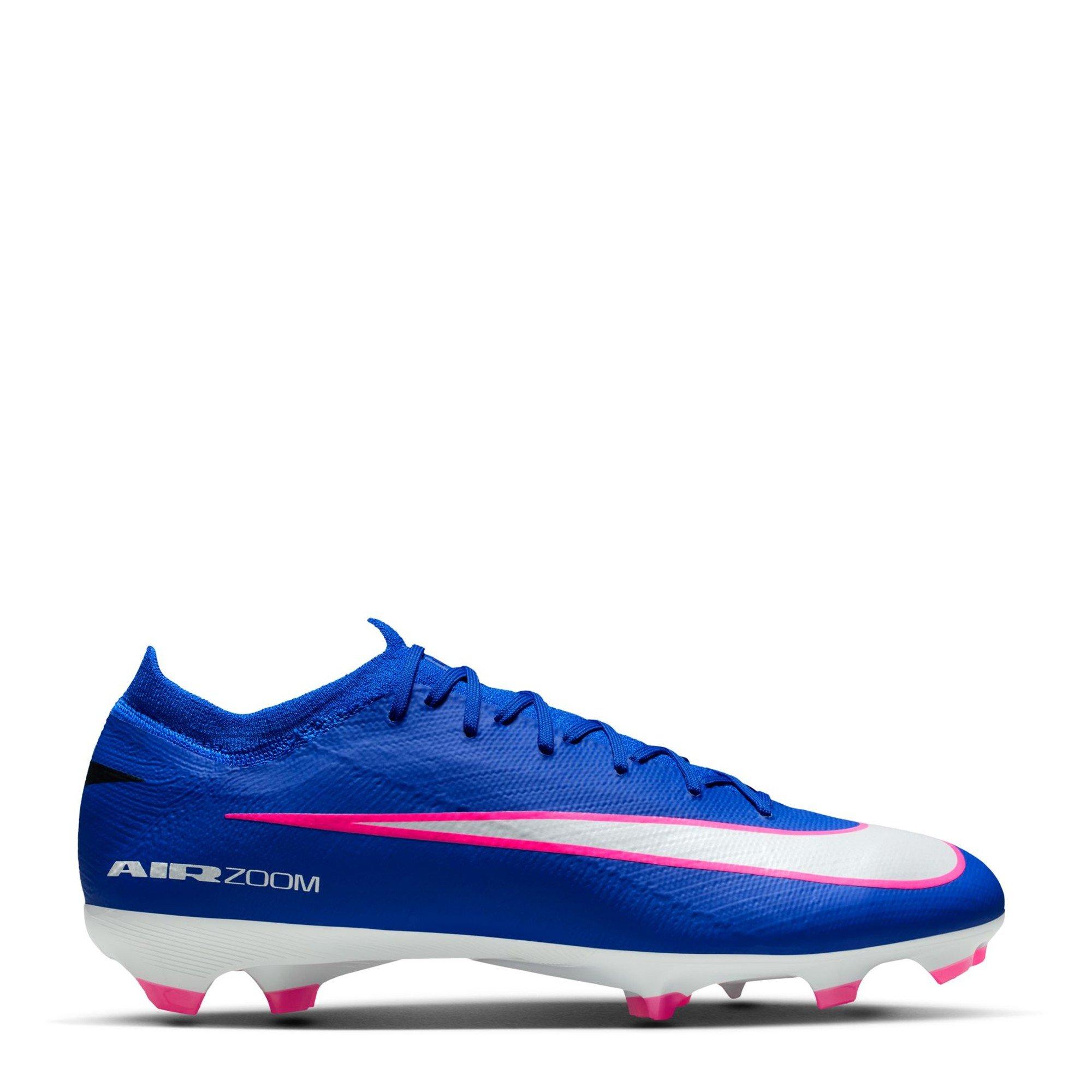 Nike Men's Zoom Mercurial Vapor 16 Pro Adults Firm Ground Football Boots - Blue/Wht/Pink - 11 (46)