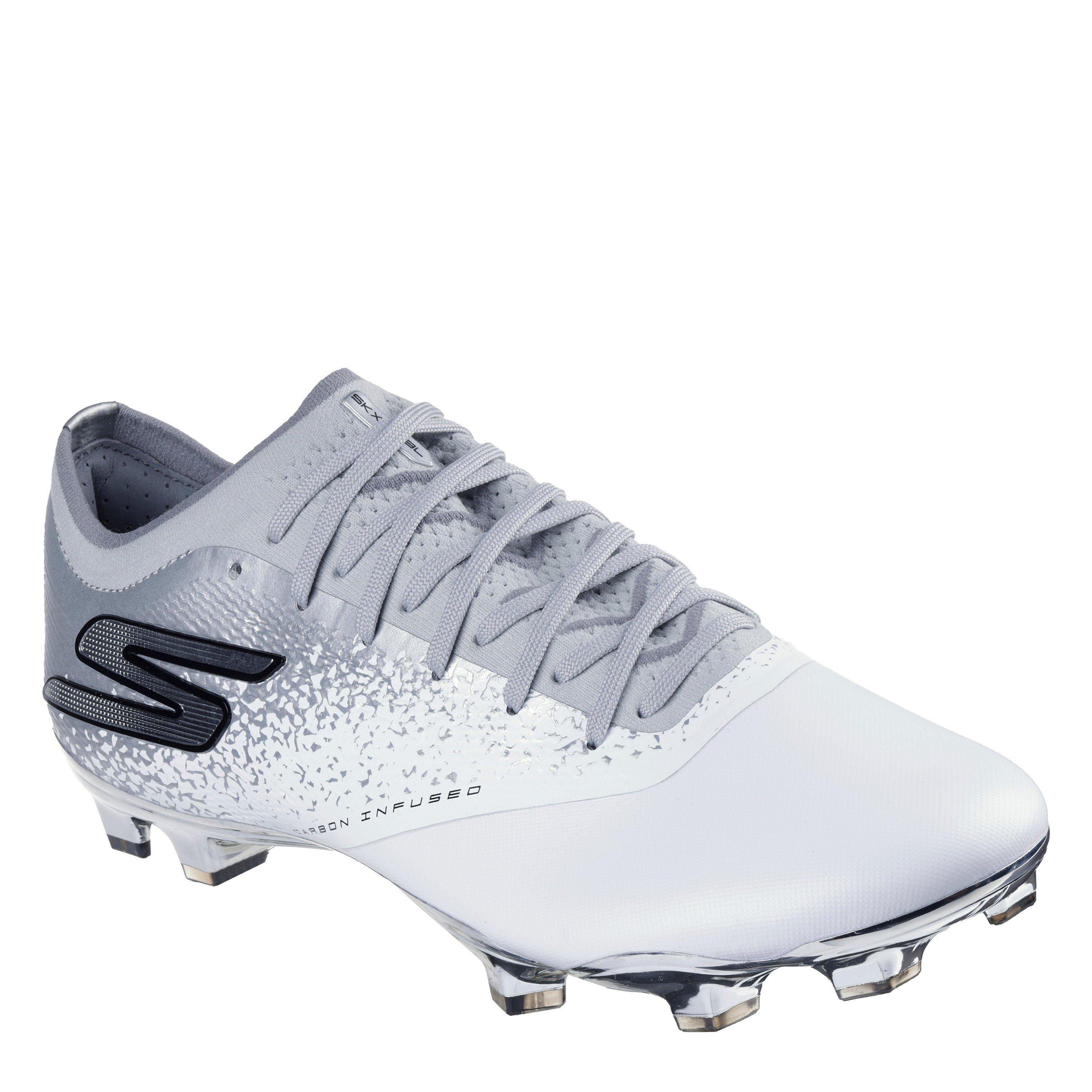 Wit/Zilver - Skechers - Razor Elite Adults Firm Ground Football Boots - 3