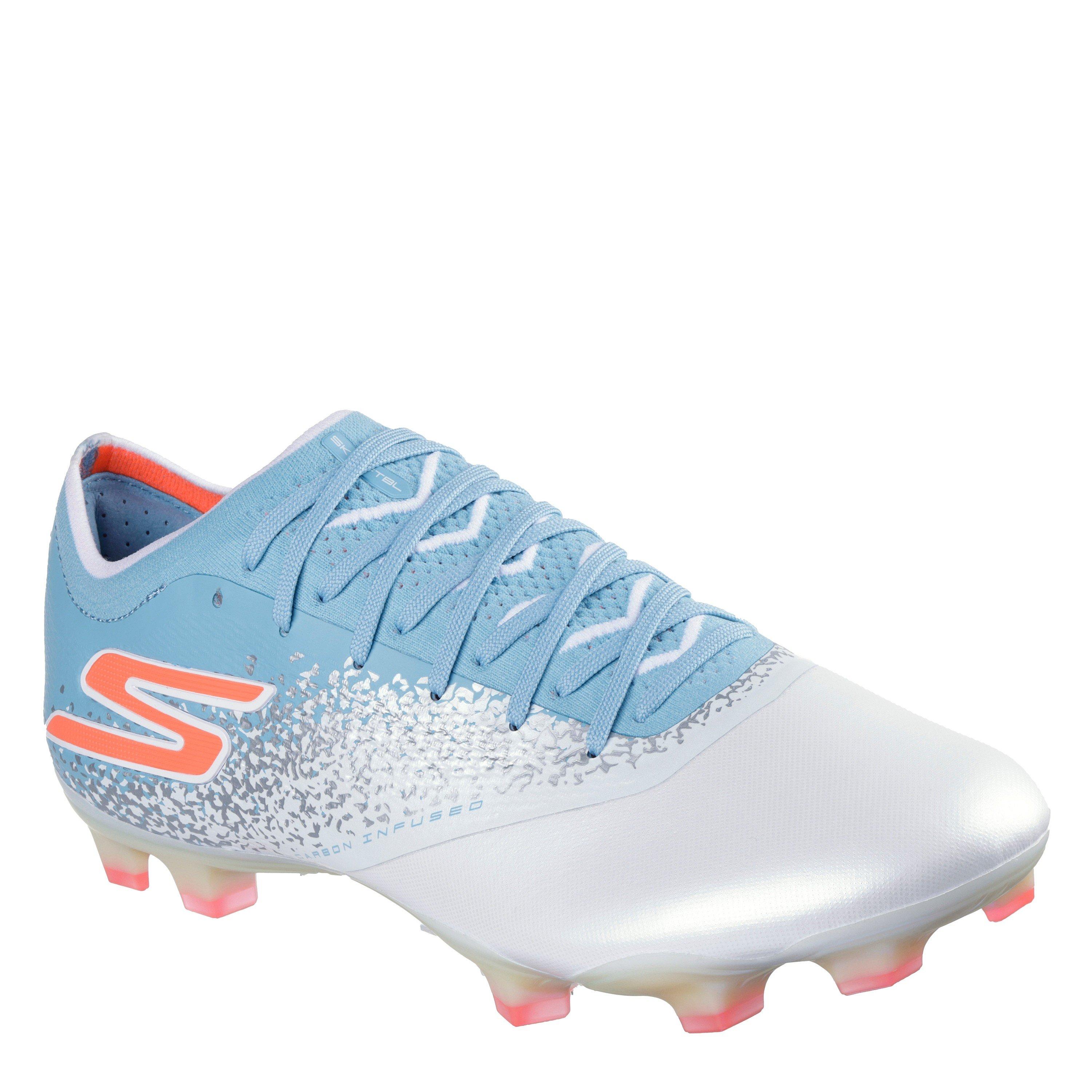 Blanco/Azul - Skechers - Razor Elite Adults Firm Ground Football Boots - 3