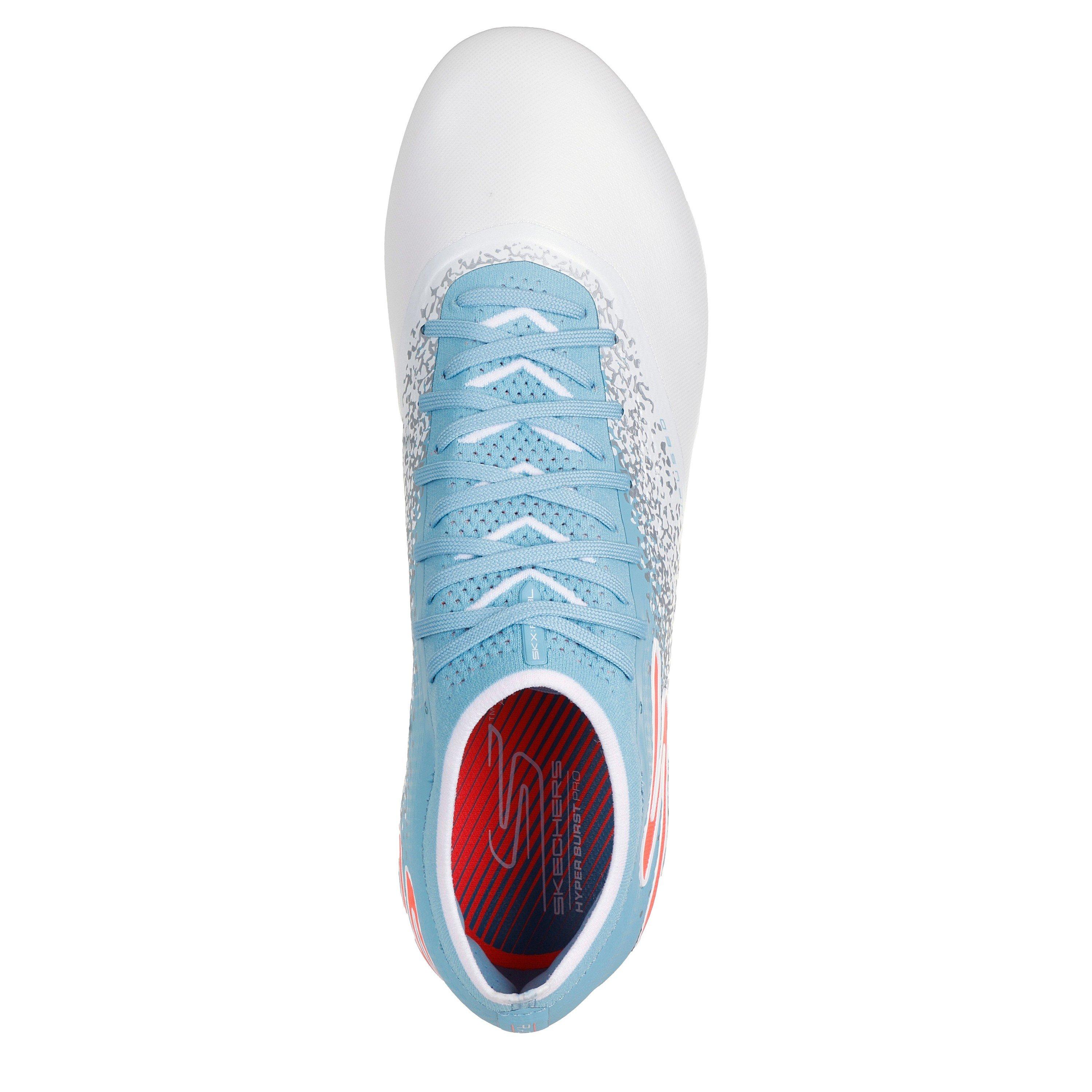 Blanco/Azul - Skechers - Razor Elite Adults Firm Ground Football Boots - 4