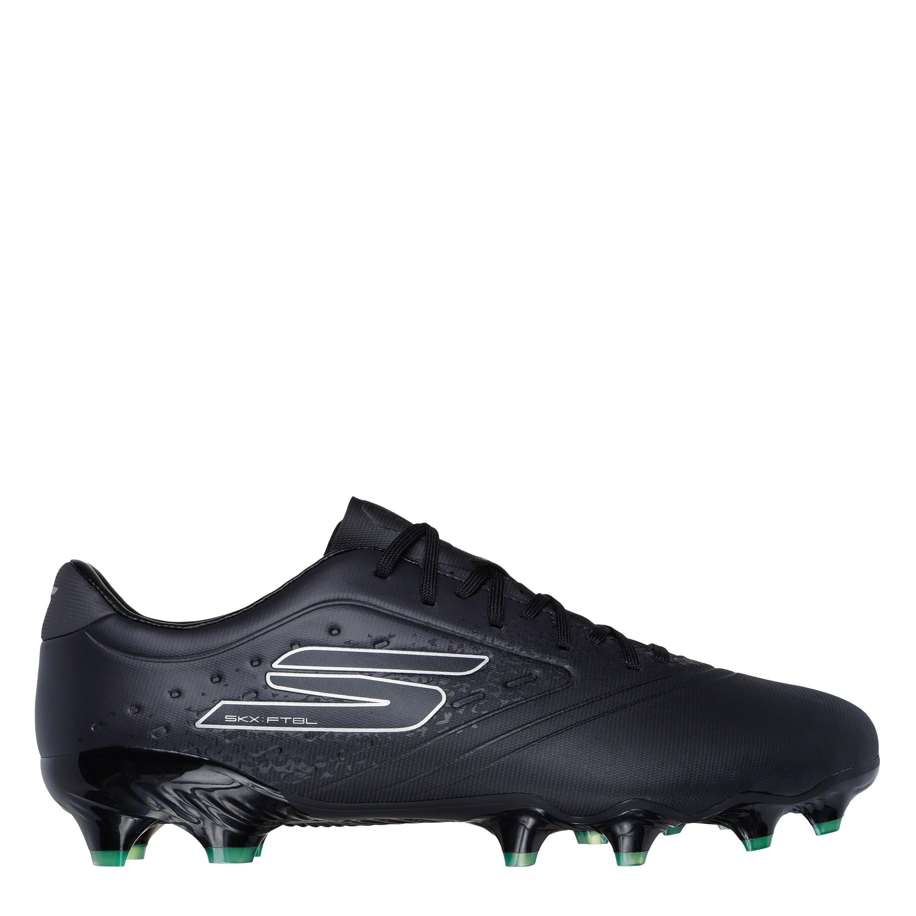 Skechers Men's Razor Adults Academy Firm Ground Football Boots - Black/Silver - 9 (43)