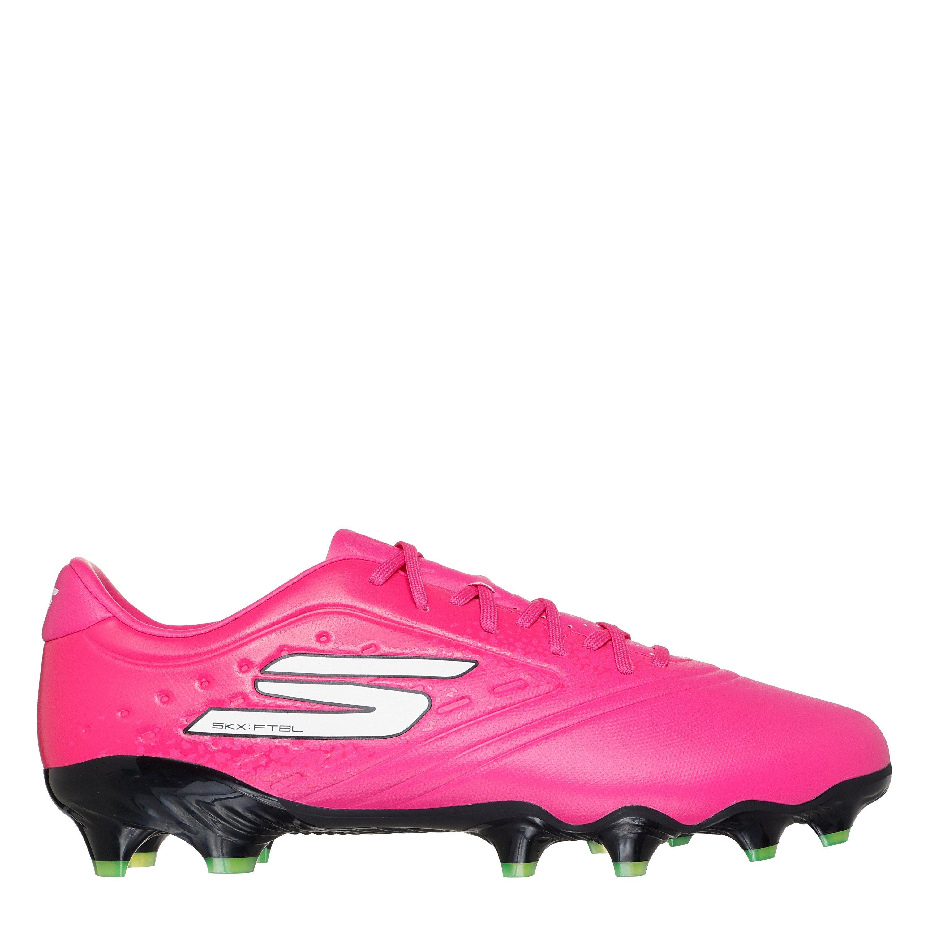Skechers Men's Razor Adults Academy Firm Ground Football Boots - Pink/Black - 10 (45)