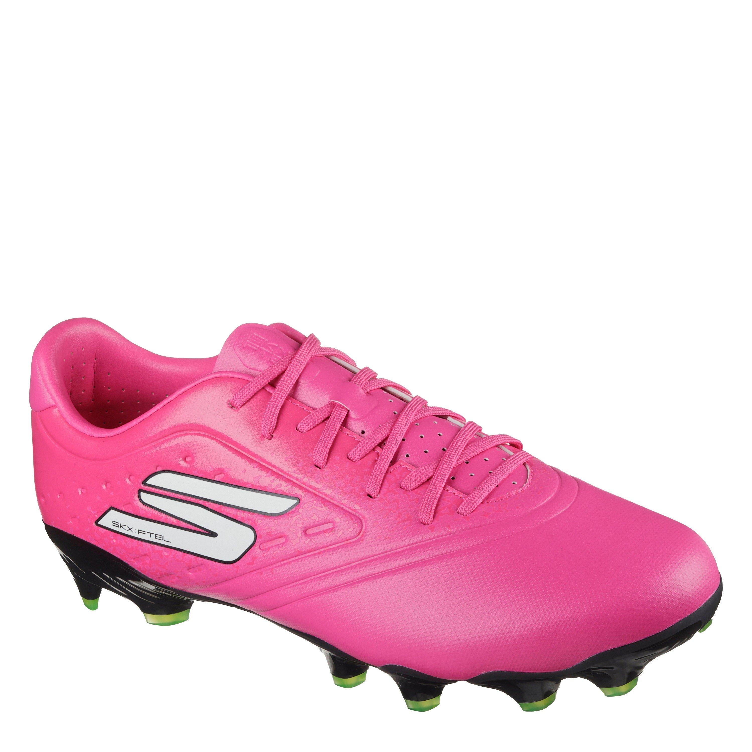 Pink/Black - Skechers - Razor Adults Academy Firm Ground Football Boots - 3