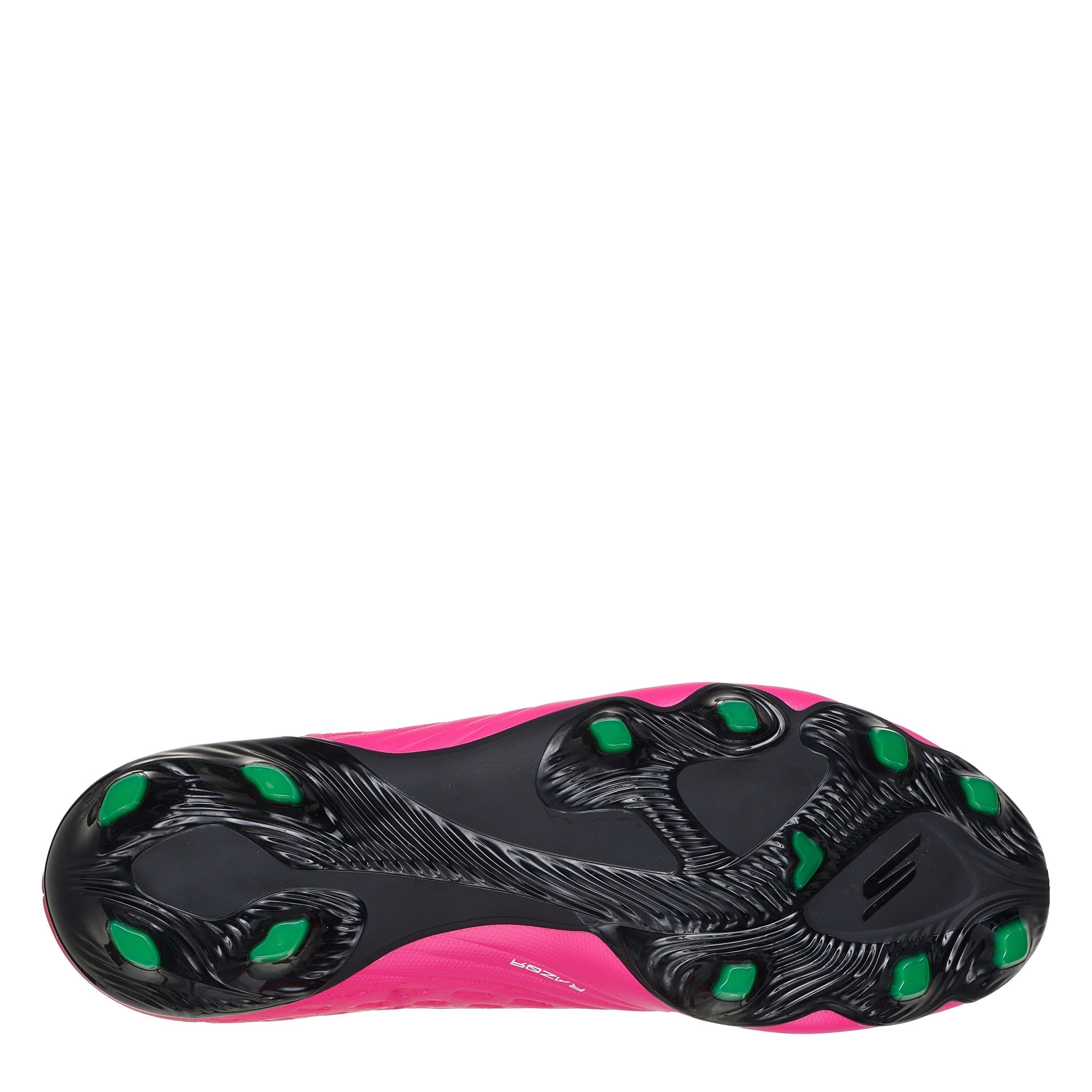 Pink/Black - Skechers - Razor Adults Academy Firm Ground Football Boots - 5