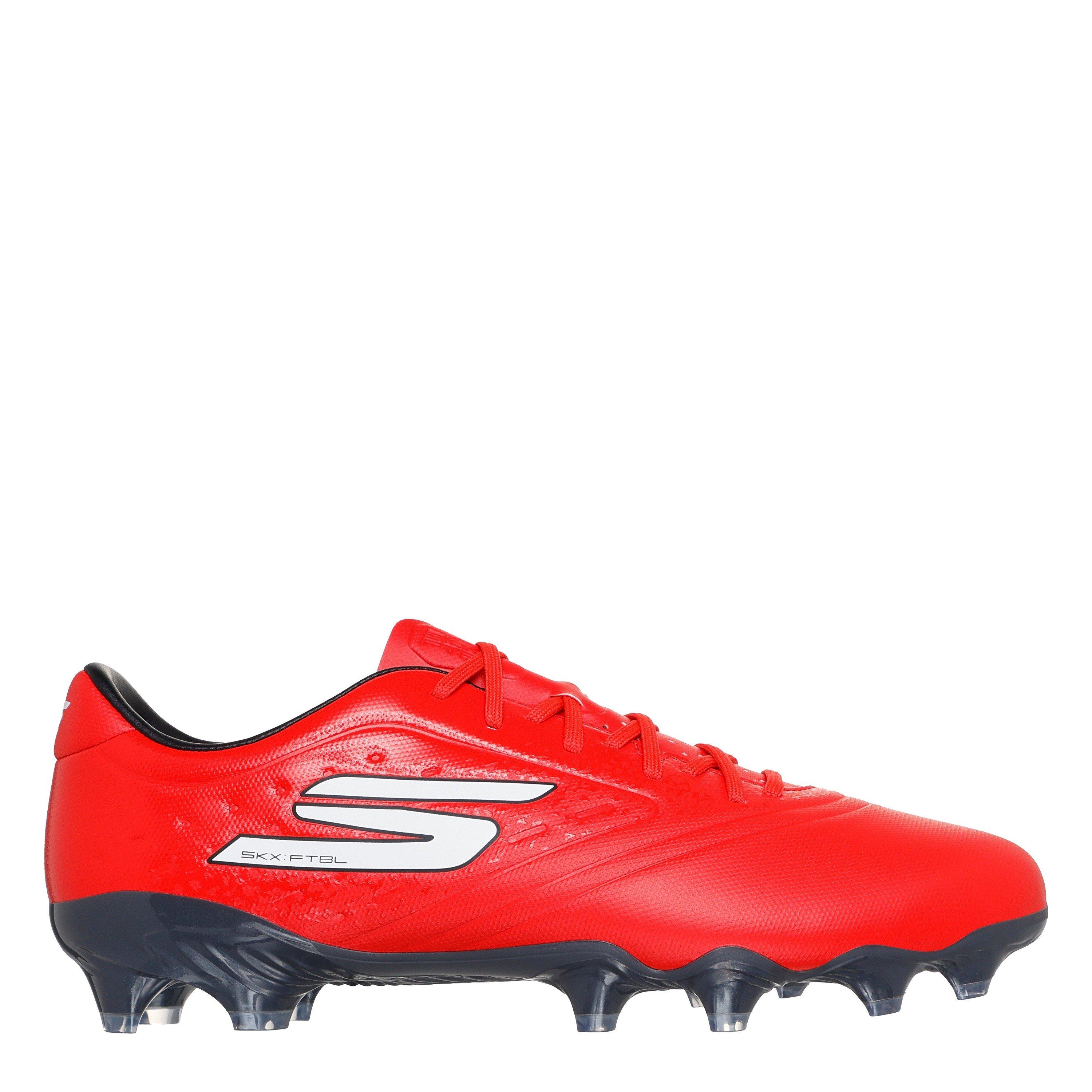 Skechers Men's Razor Adults Academy Firm Ground Football Boots - Red/Black - 9 (43)