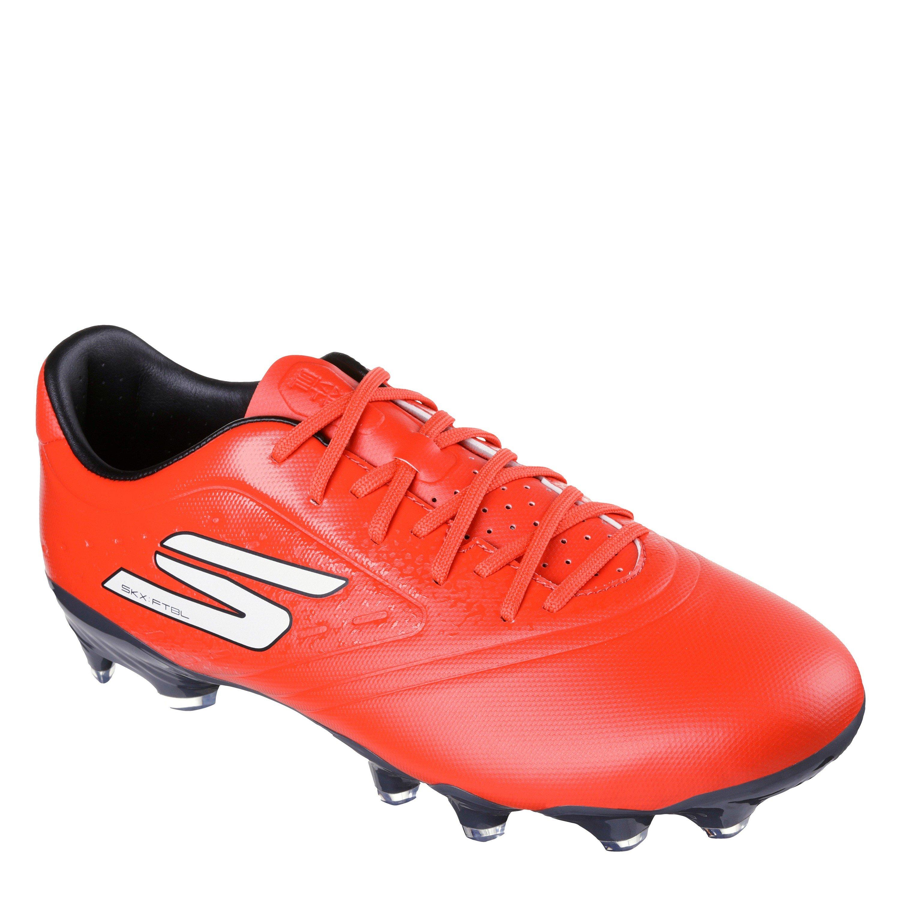 Red/Black - Skechers - Razor Adults Academy Firm Ground Football Boots - 3