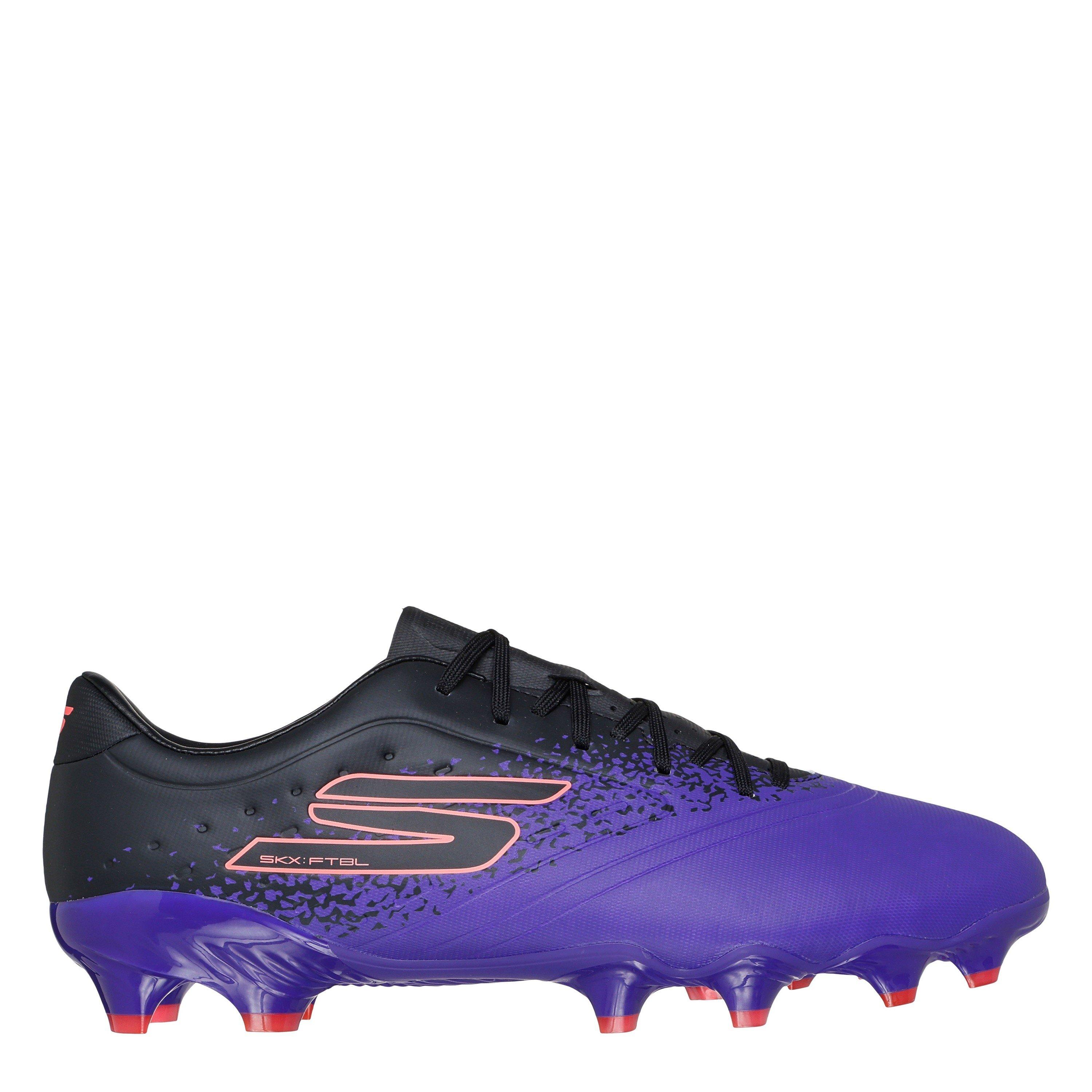 Skechers Men's Razor Adults Academy Firm Ground Football Boots - Purple/Black - 10 (45)