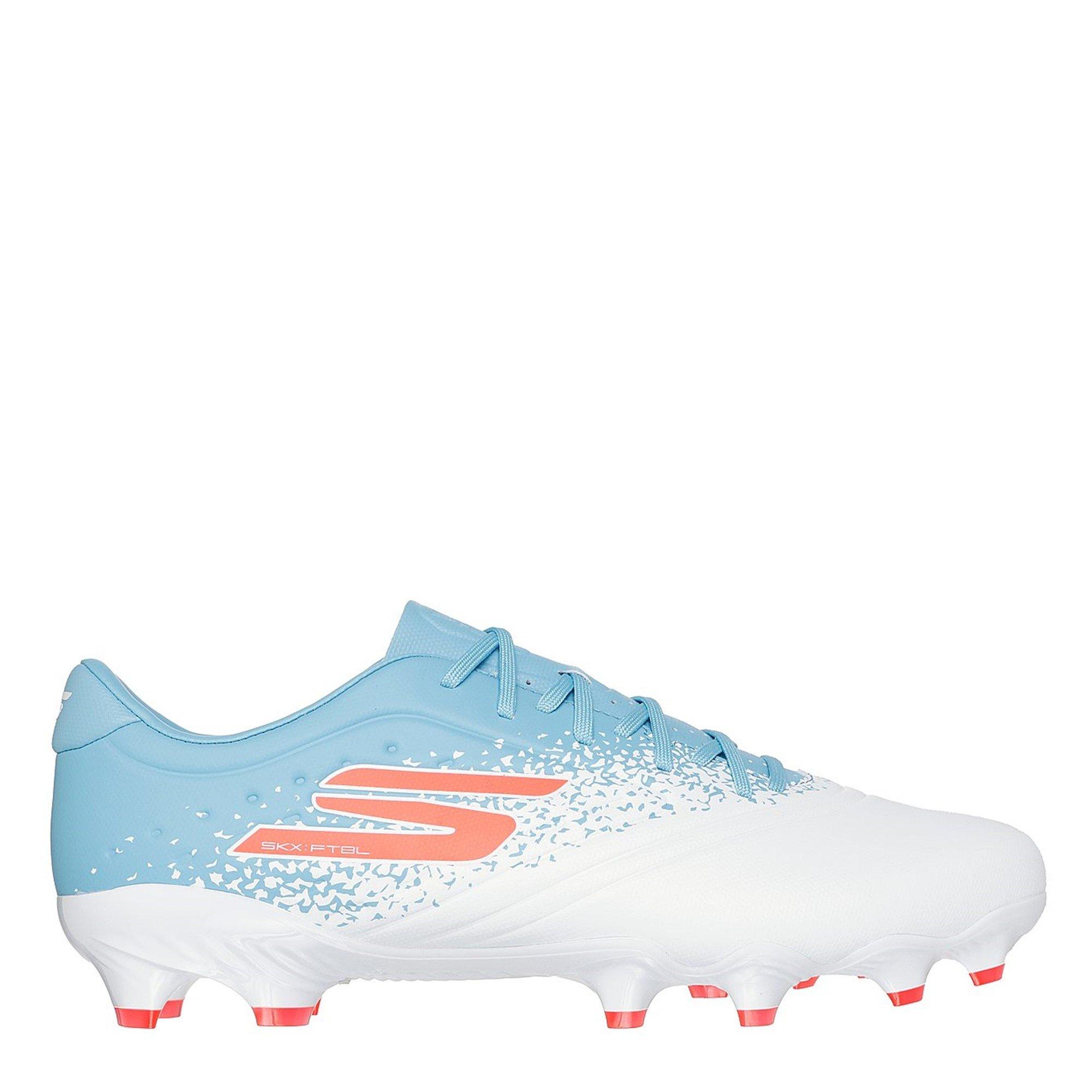 Skechers Men's Razor Adults Academy Firm Ground Football Boots - White/Blue - 7 (41)