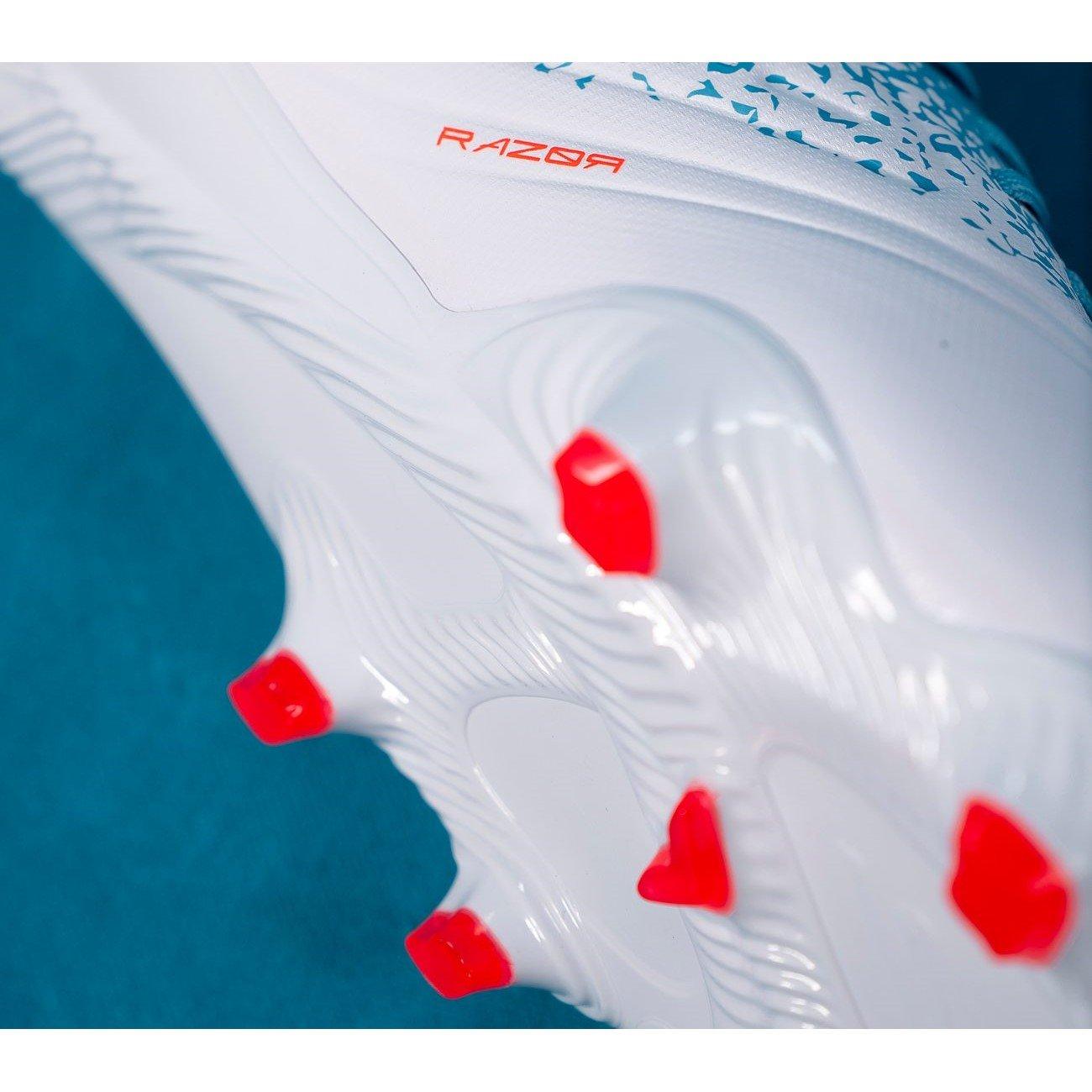 Blanco/Azul - Skechers - Razor Adults Academy Firm Ground Football Boots - 7