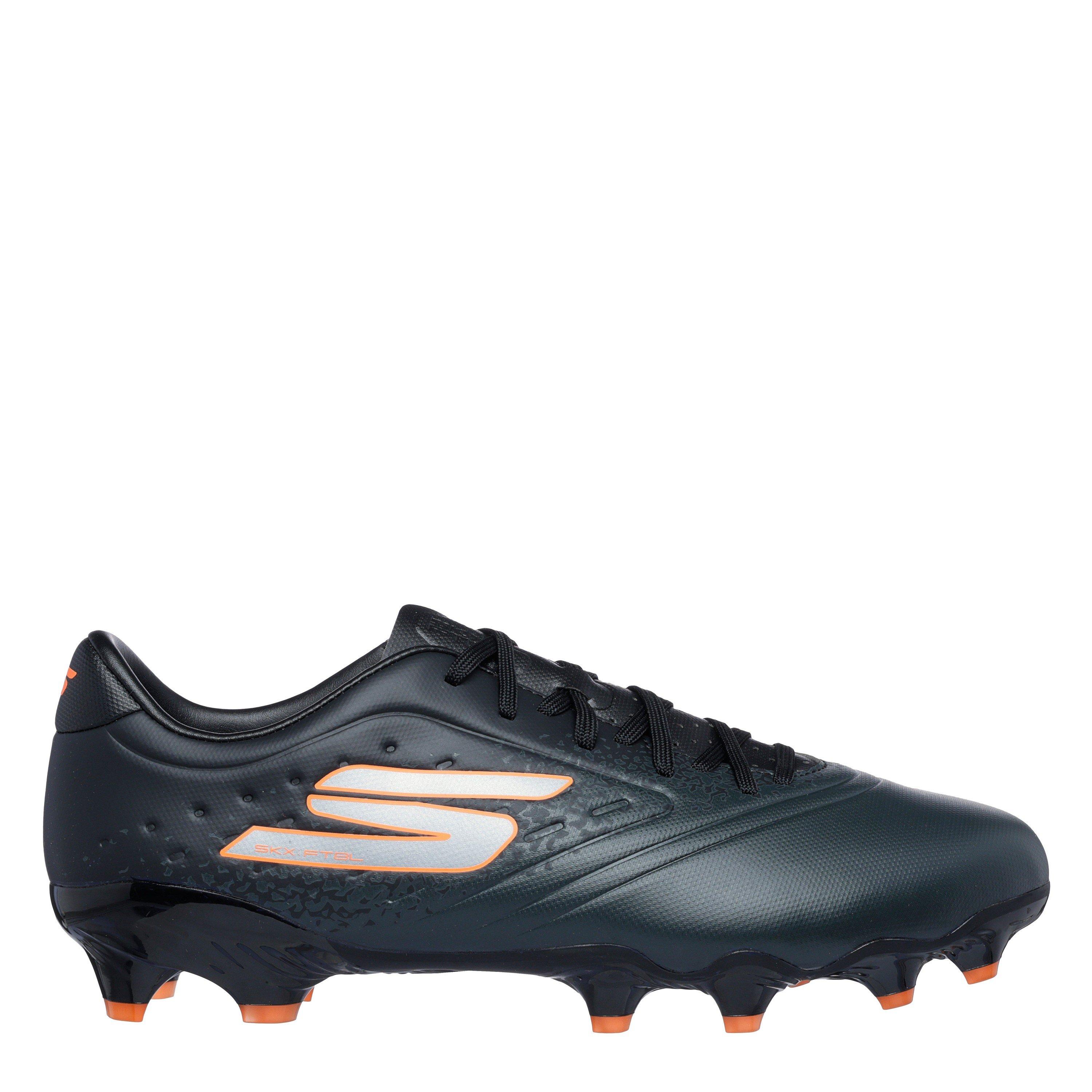 Skechers Men's Razor Adults Academy Firm Ground Football Boots - Black/Orange - 10 (45)