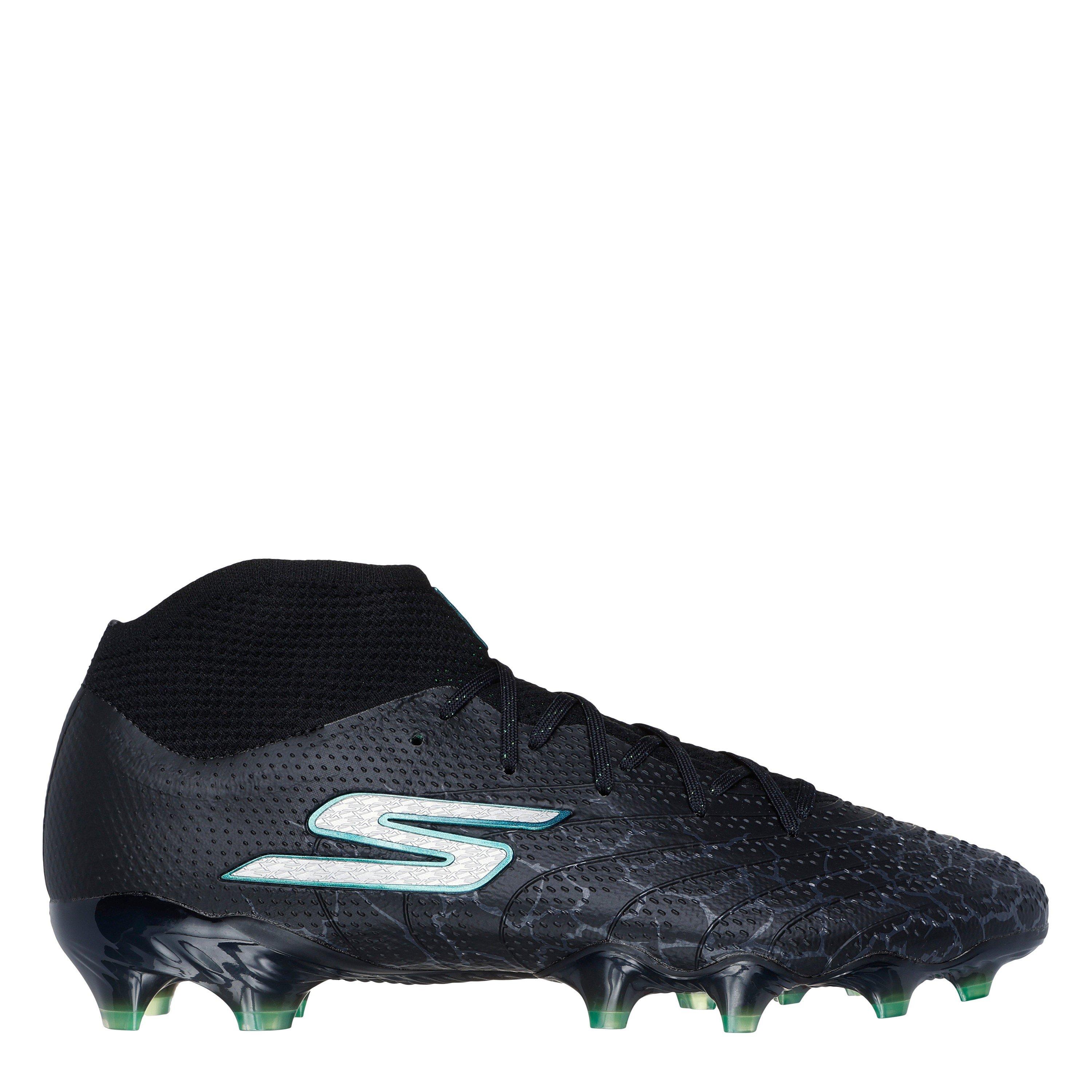 Skechers Men's Skx 1 Elite Firm Ground Football Boots - Black/Silver - 8.5 (42.5)