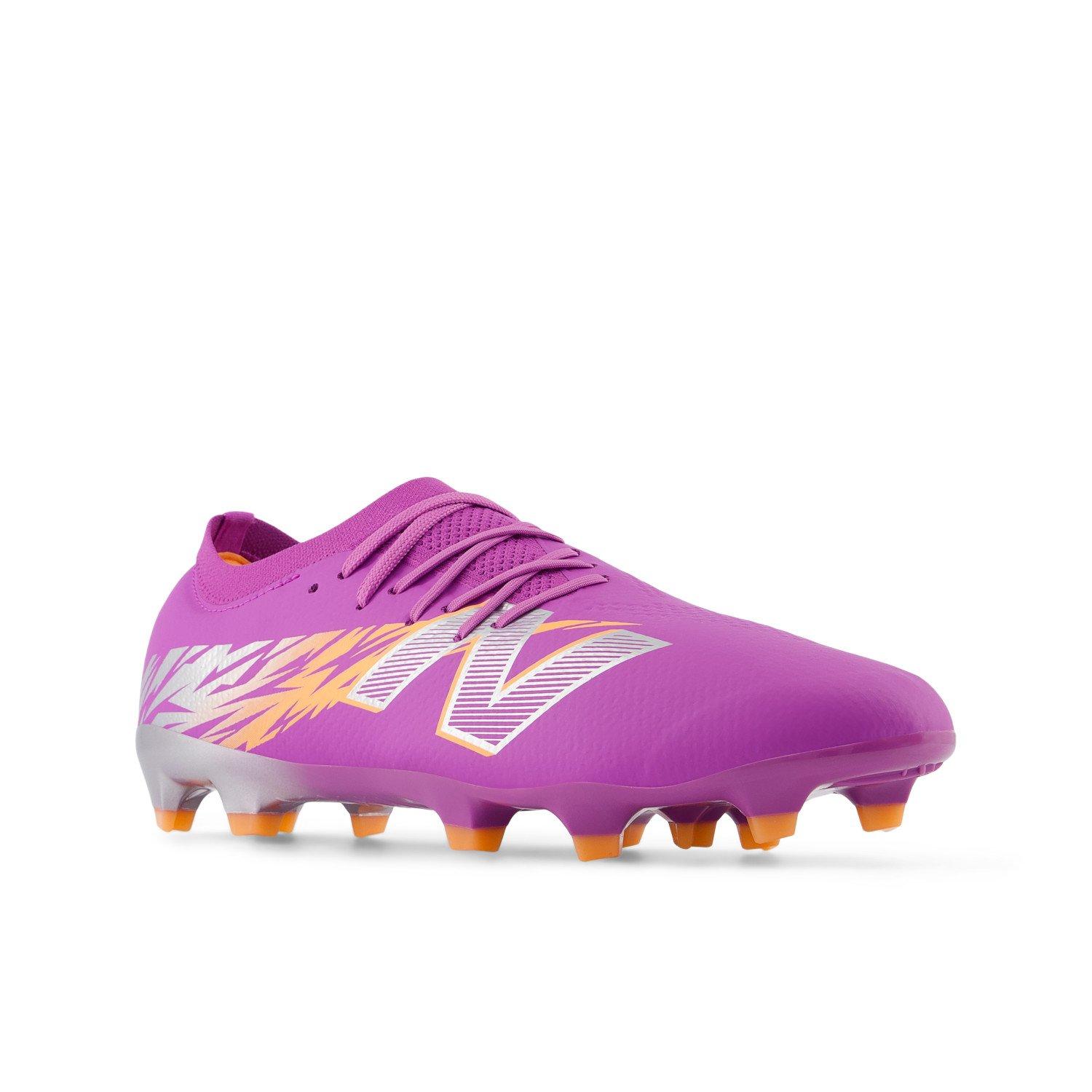 Ljubičasto/Narančasto - New Balance - Furon Team V8 Adults Firm Ground Football Boots - 4