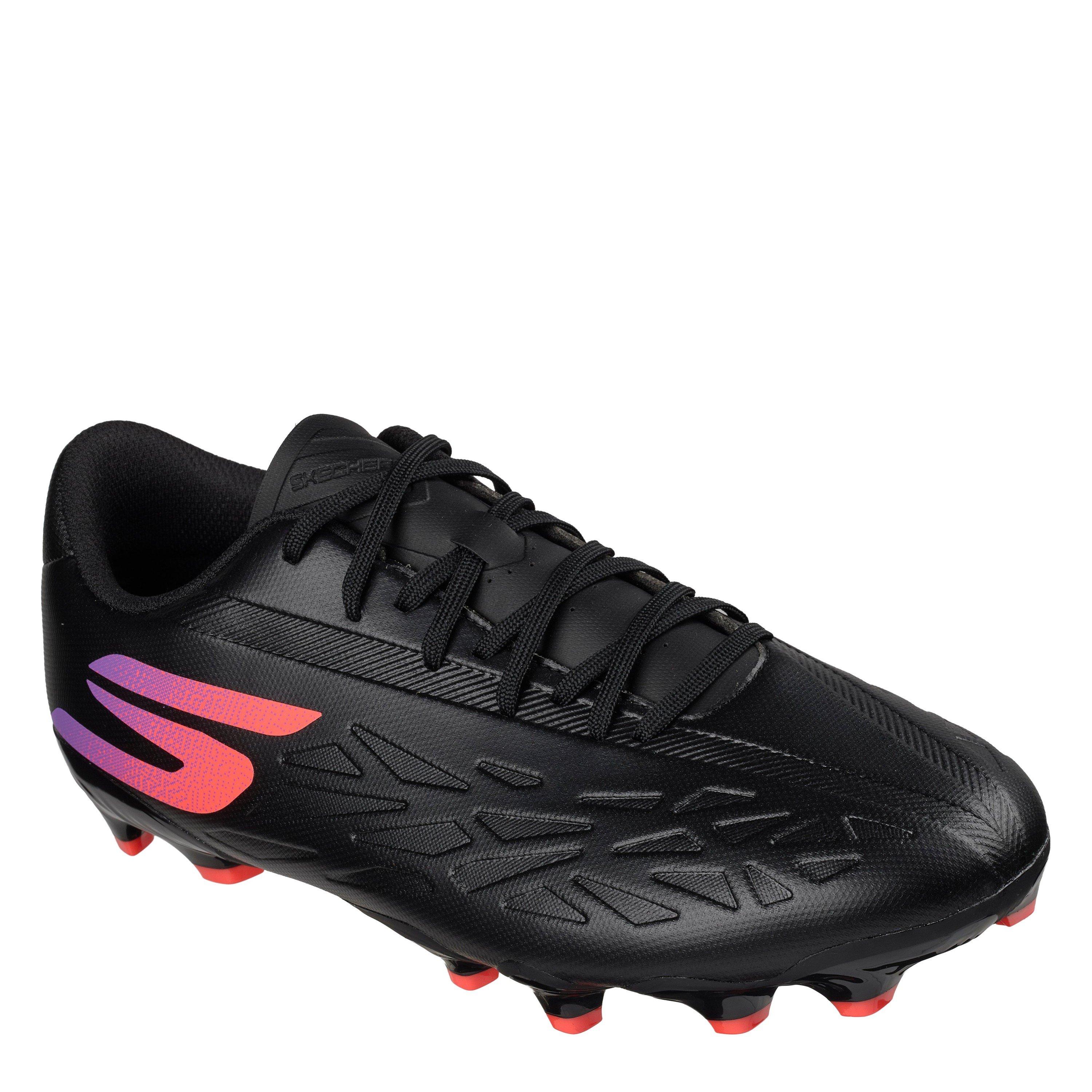 Crno/Ljubičasto - Skechers - Men's Razor .4 Firm Ground Football Boot - 3