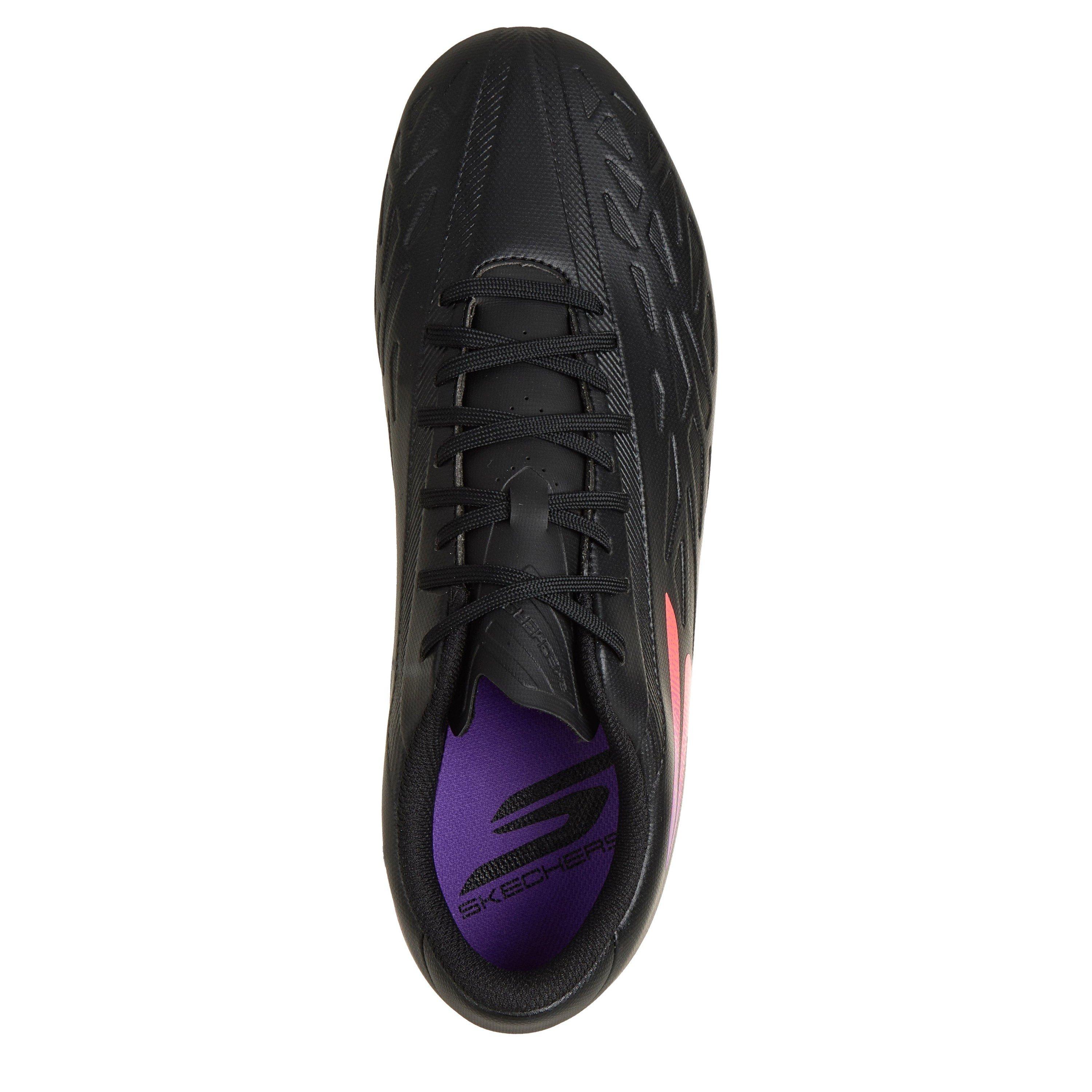 Crno/Ljubičasto - Skechers - Men's Razor .4 Firm Ground Football Boot - 4