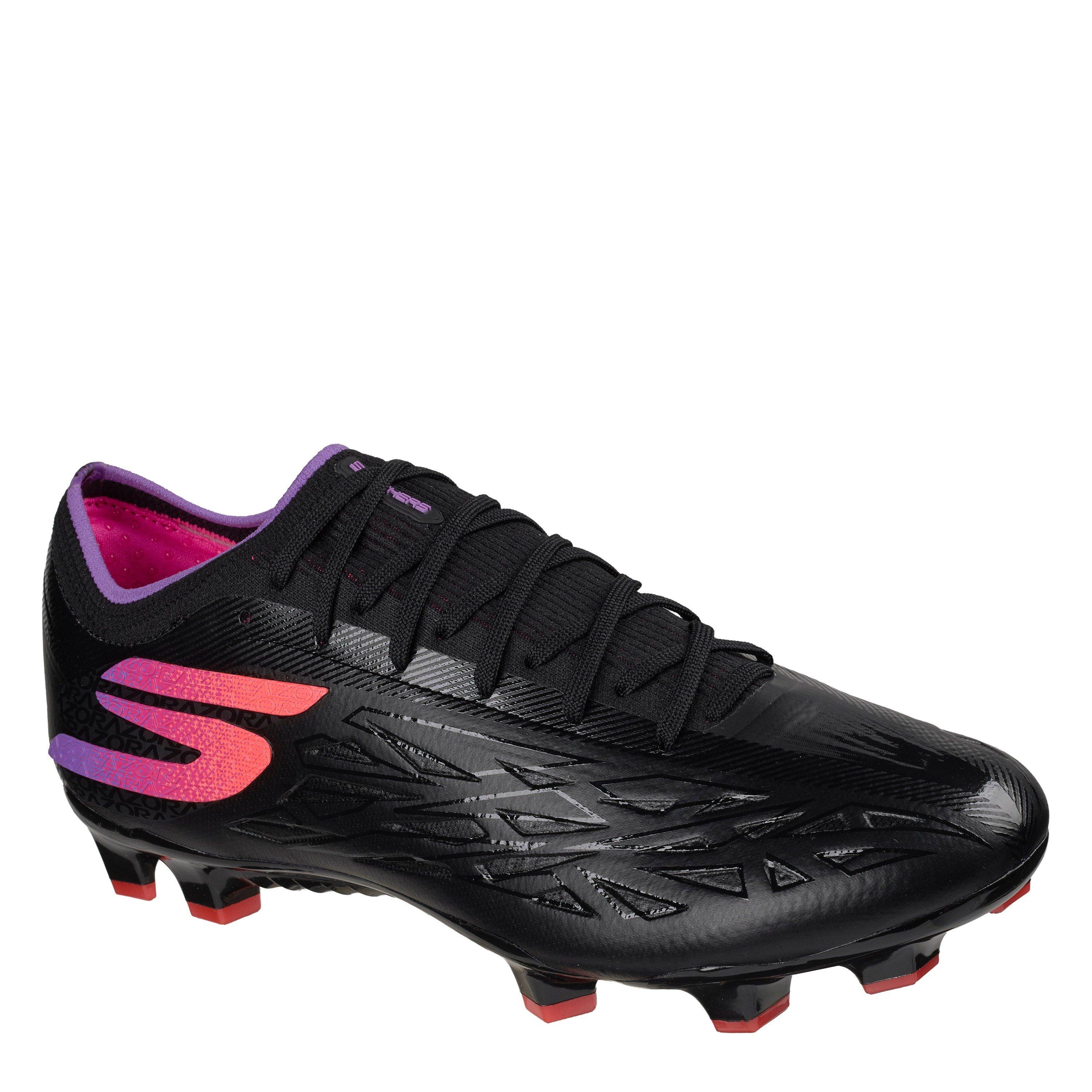 Black/Purple - Skechers - Men's Razor .1 Firm Ground Football Boot - 3