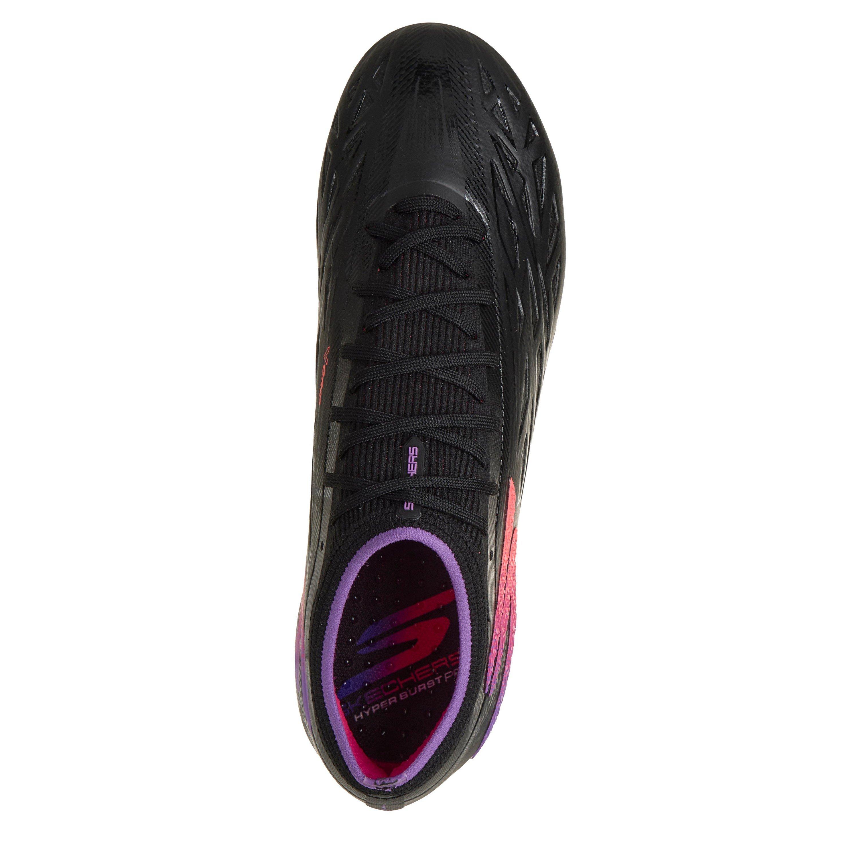 Black/Purple - Skechers - Men's Razor .1 Firm Ground Football Boot - 4