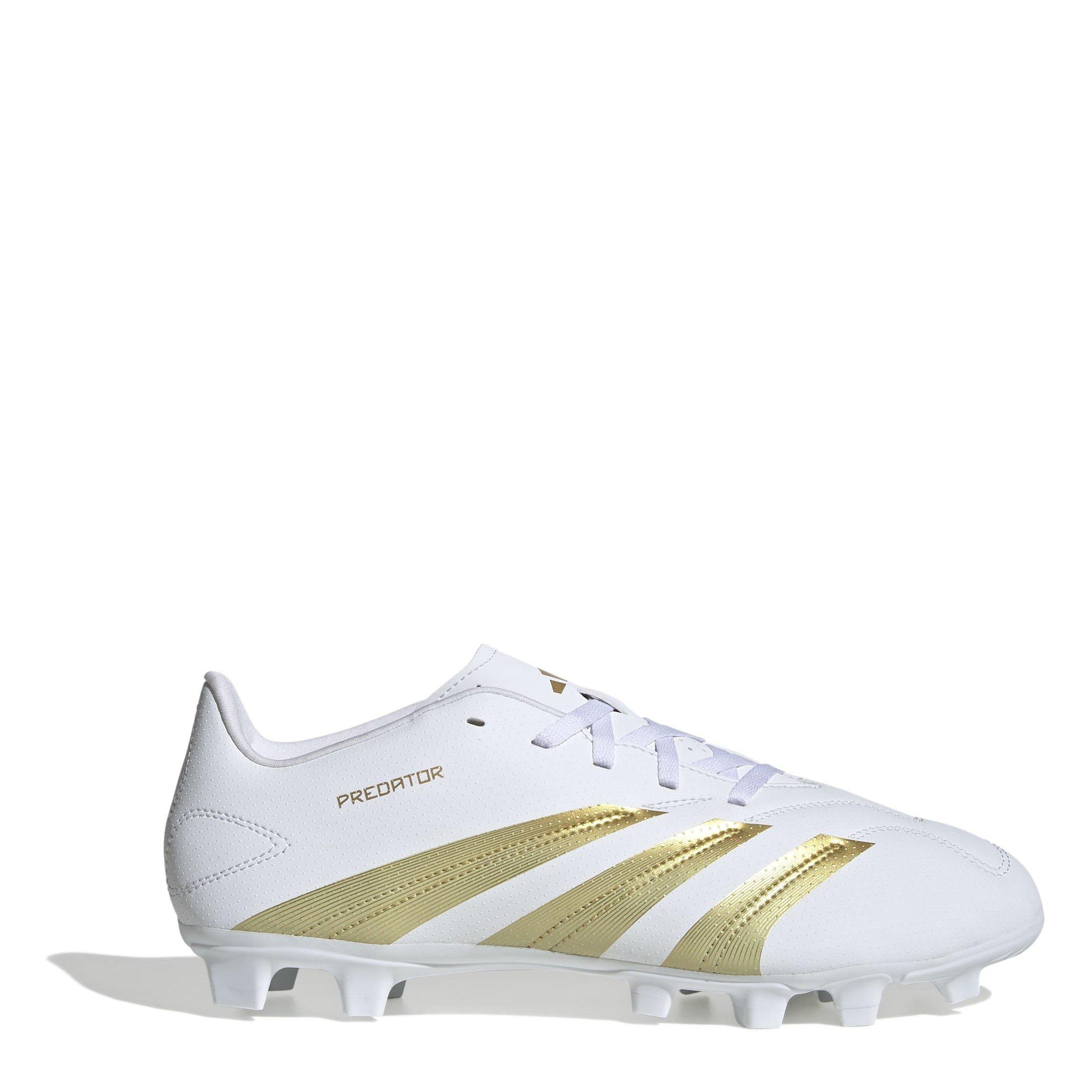 White/Gold/Wht - adidas - Predator Club Firm Ground Football Boots - 1