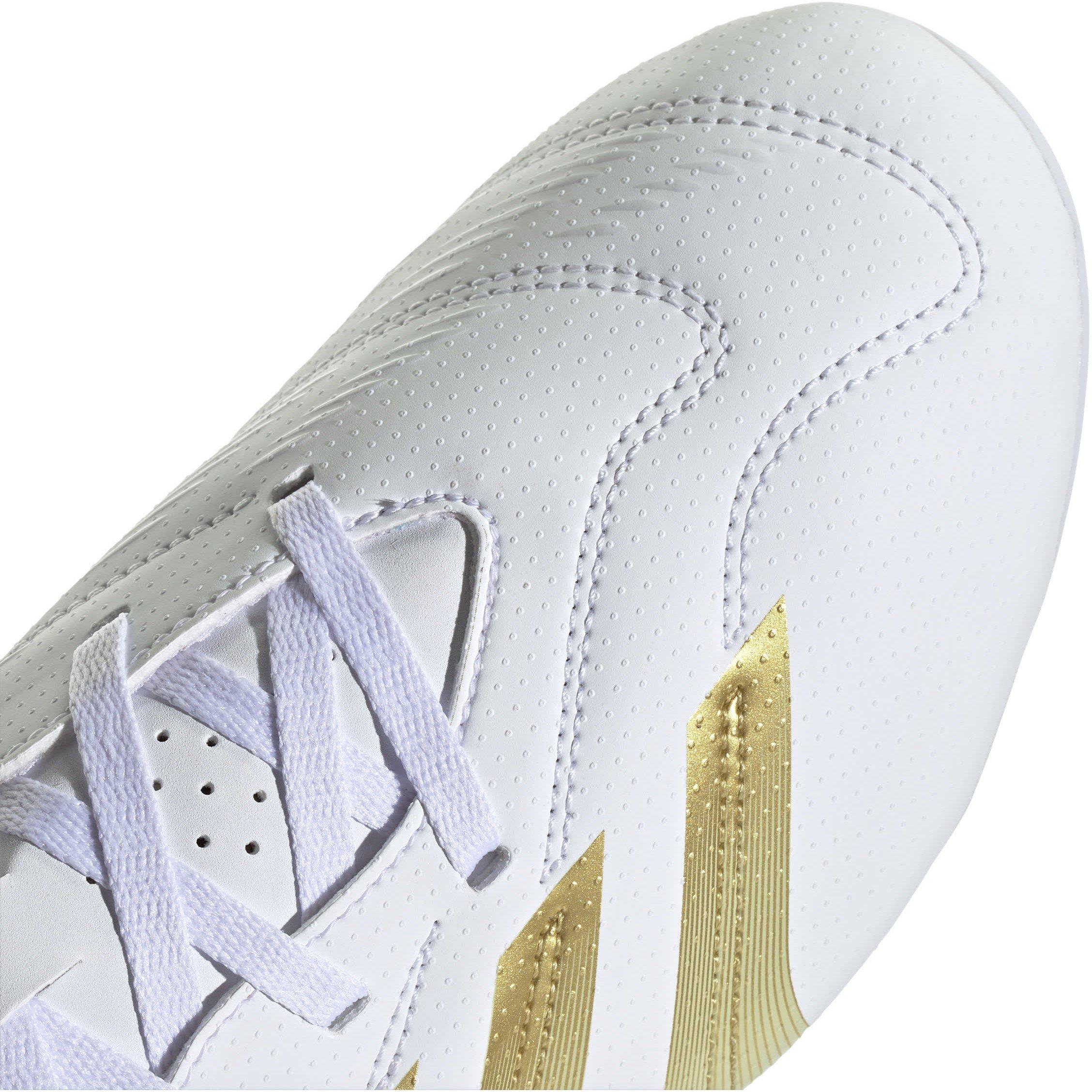 Weiß/Gold/Wht - adidas - Predator Club Firm Ground Football Boots - 8