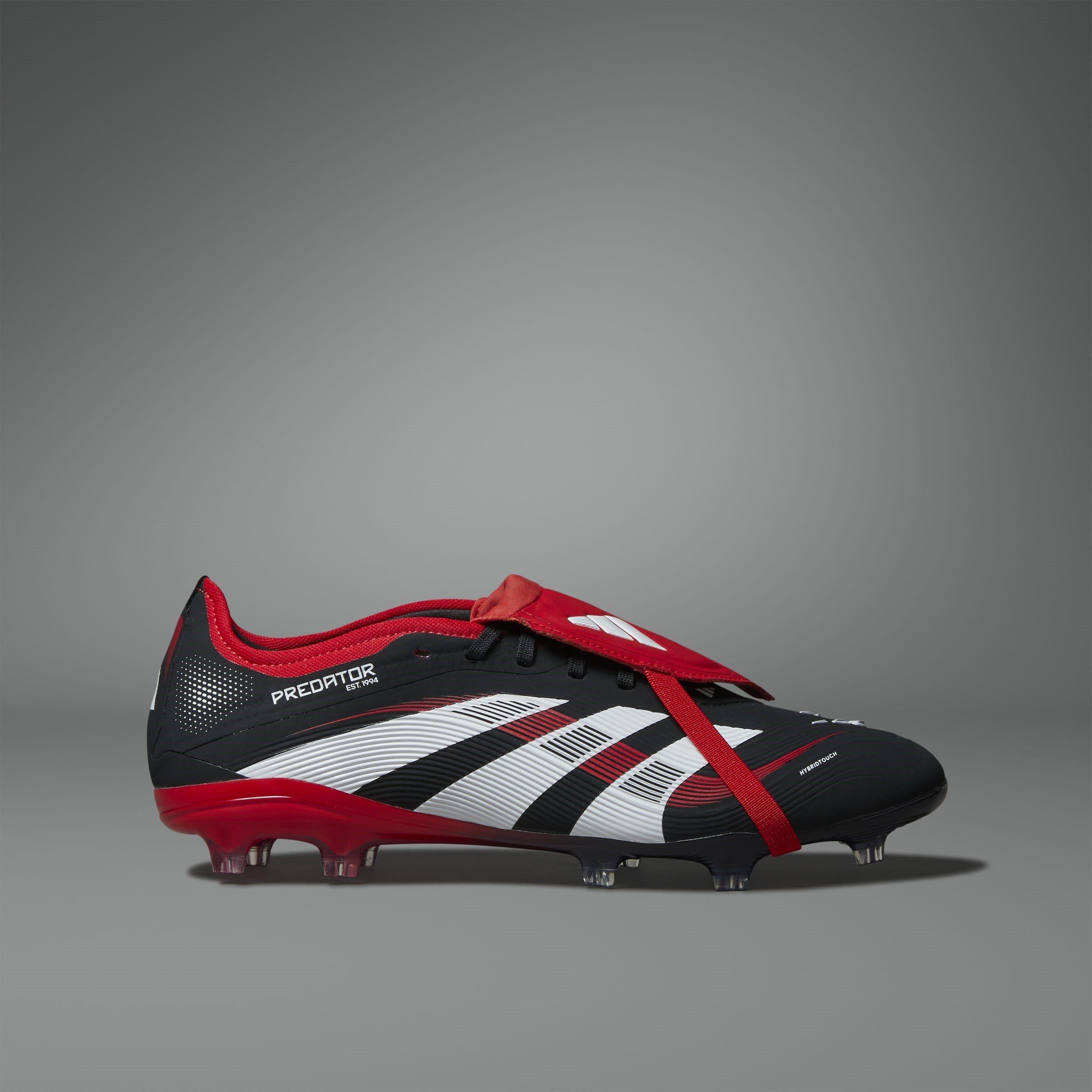Red/Black - adidas - Predator Pro BWR Fold-Over Tongue Firm Ground Football Boots - 12