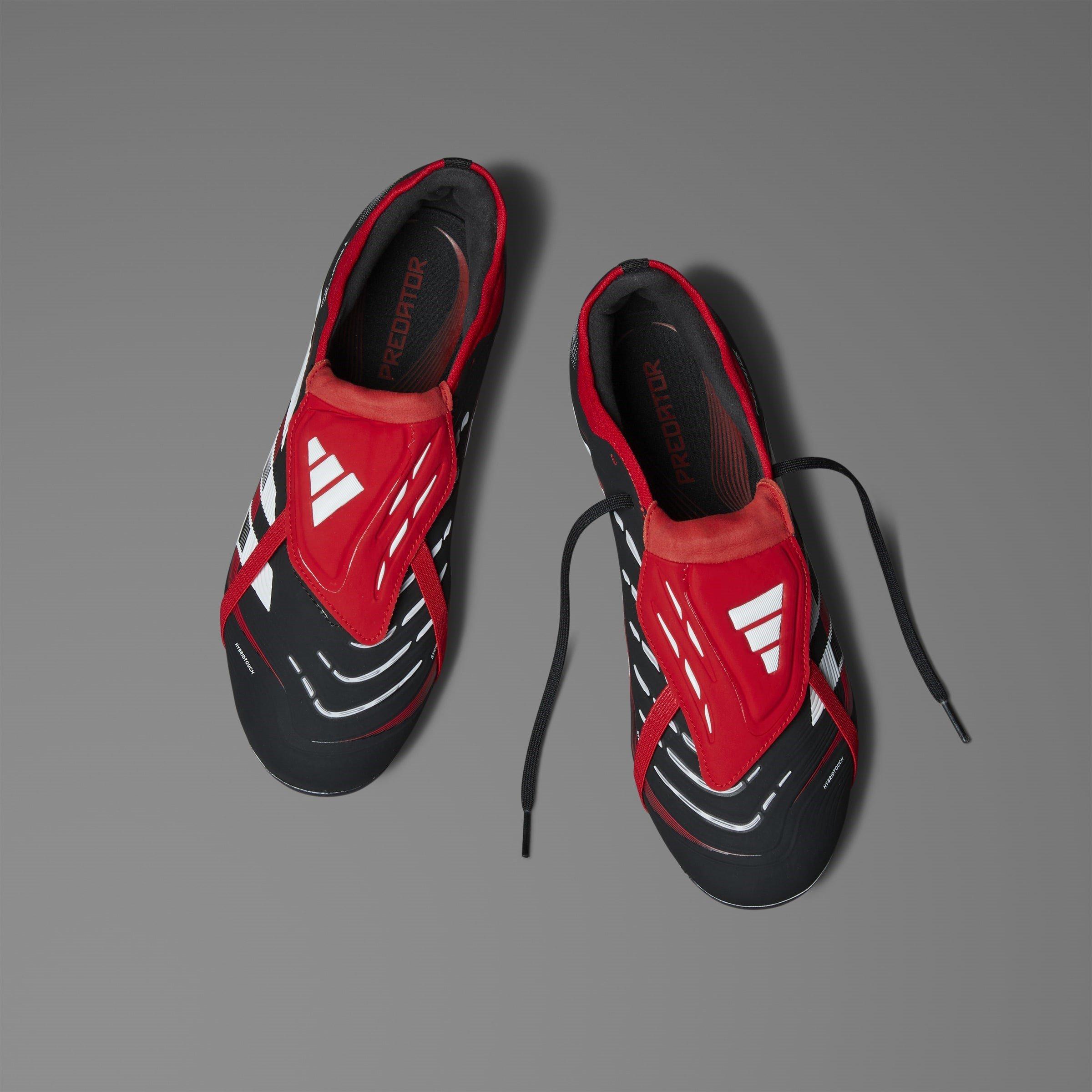 Red/Black - adidas - Predator Pro BWR Fold-Over Tongue Firm Ground Football Boots - 13