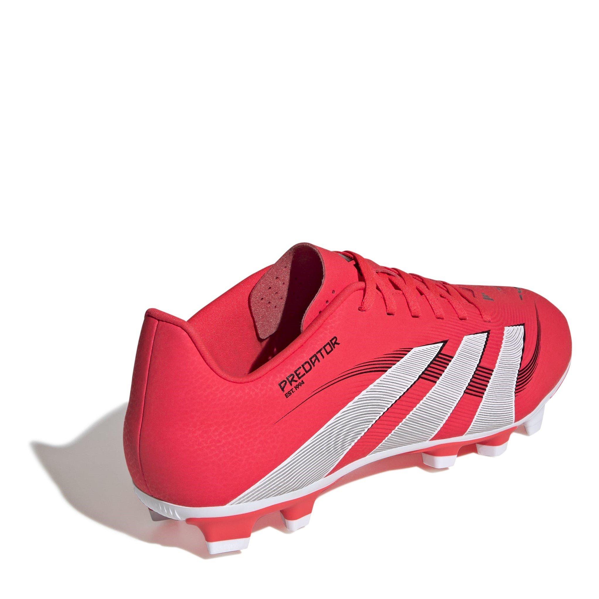 Rød/Hvid - adidas - Predator Club Firm Ground Football Boots - 4