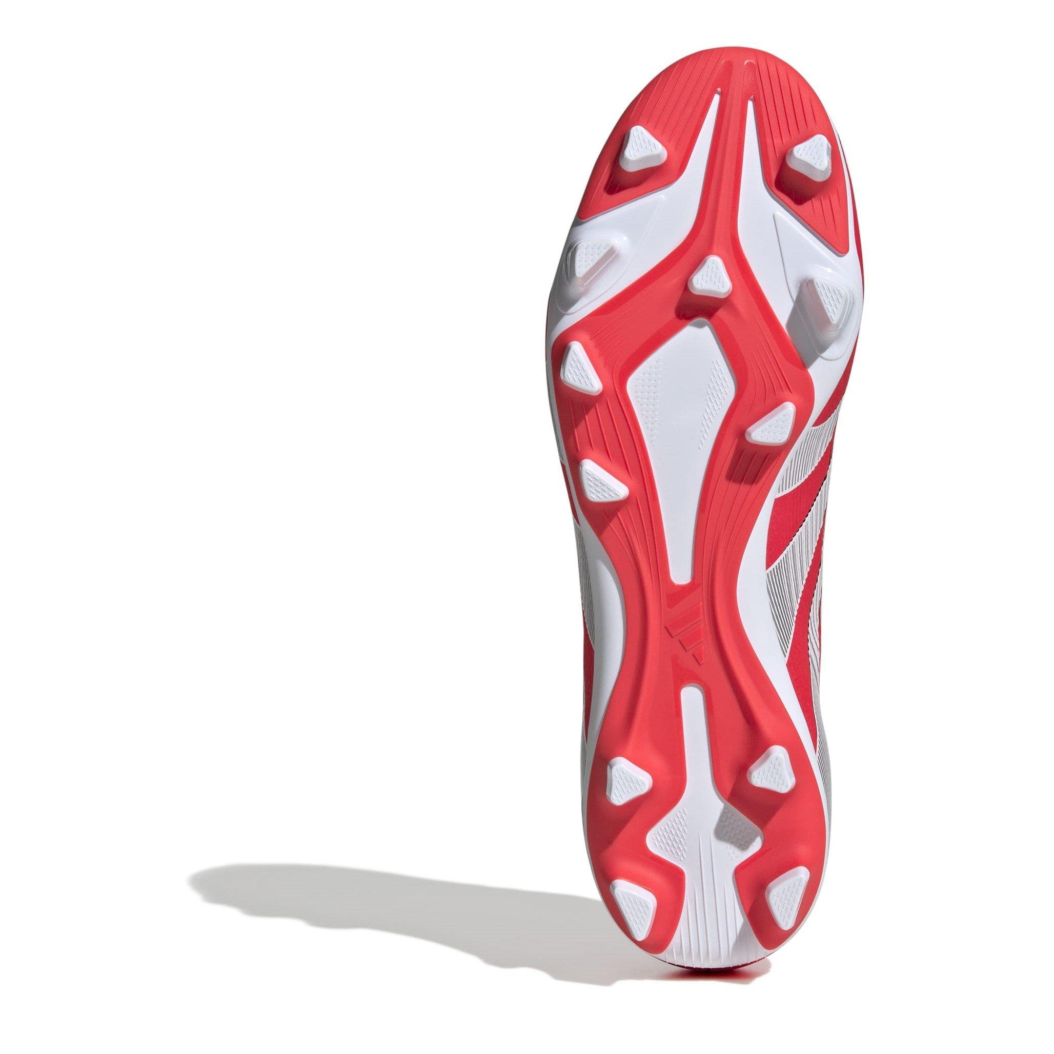 Rød/Hvid - adidas - Predator Club Firm Ground Football Boots - 6