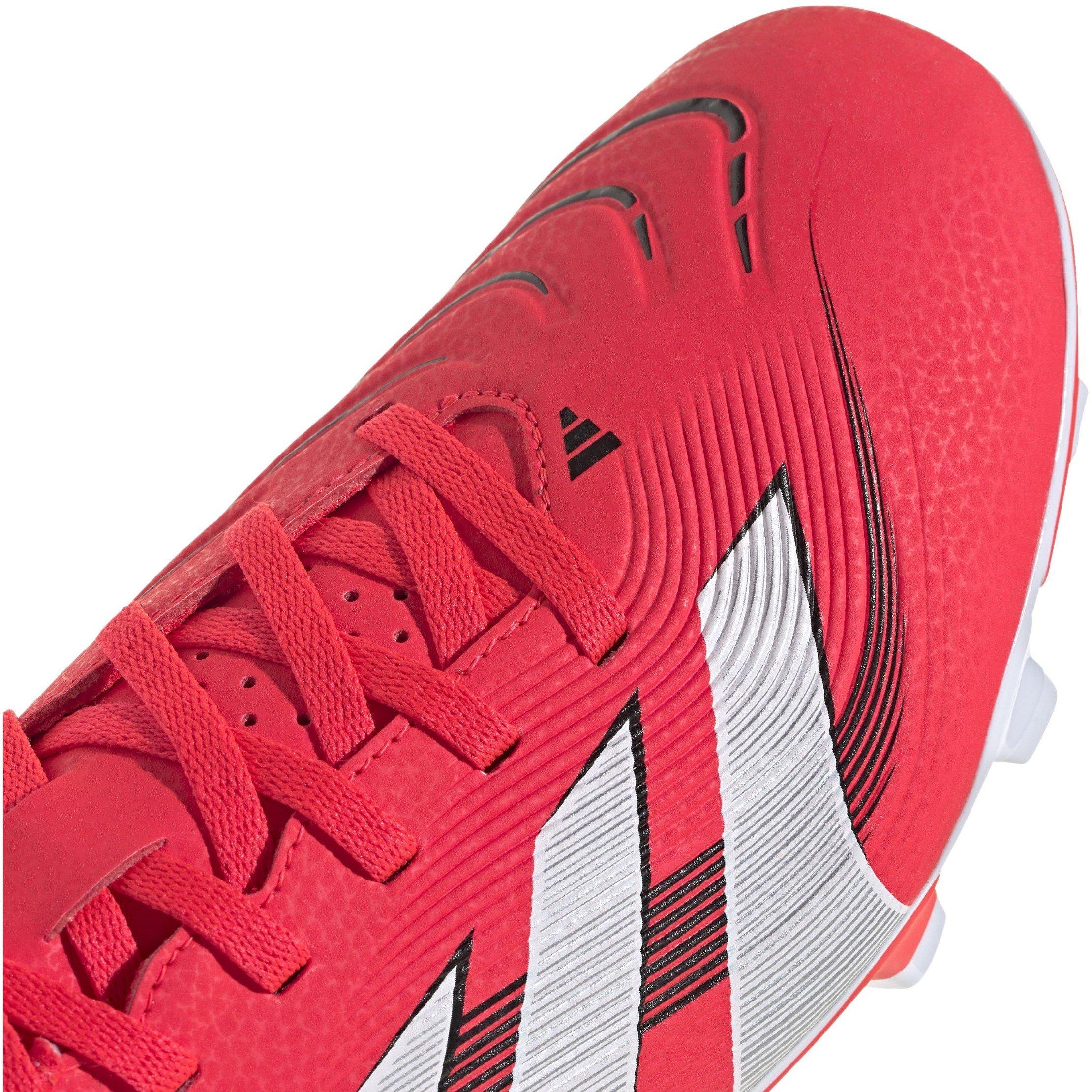 Rød/Hvid - adidas - Predator Club Firm Ground Football Boots - 8