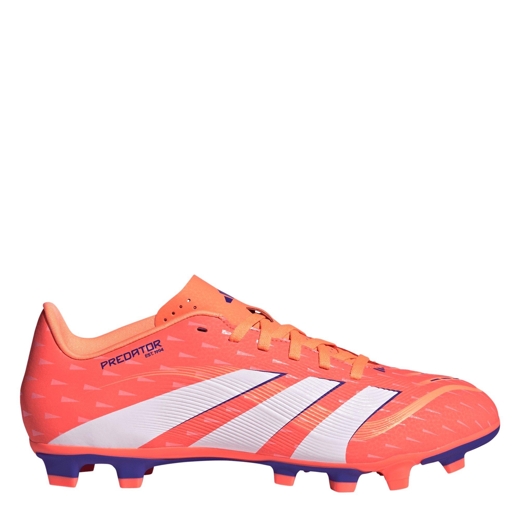 Adidas Men's Predator Club Firm Ground Football Boots - Orange/White - 8.5 (42.7)