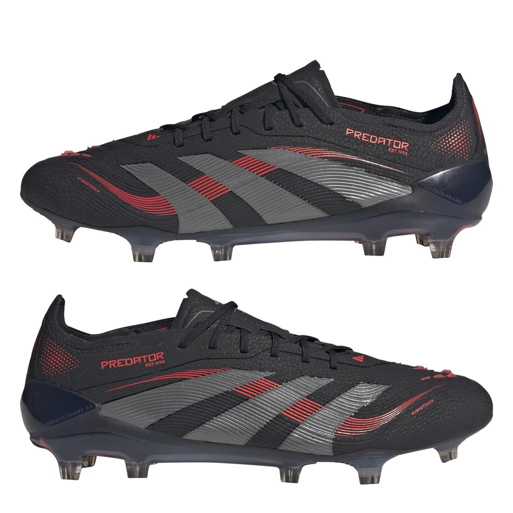 Black/Grey - adidas - Predator Elite Firm Ground Football Boots - 9