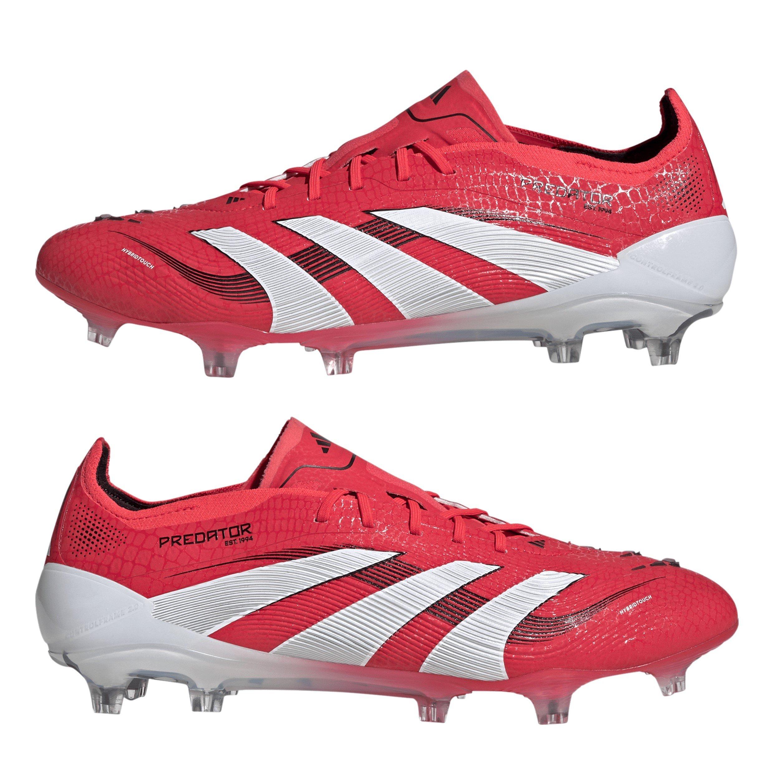 Rood/Wit - adidas - Predator Elite Firm Ground Football Boots - 11