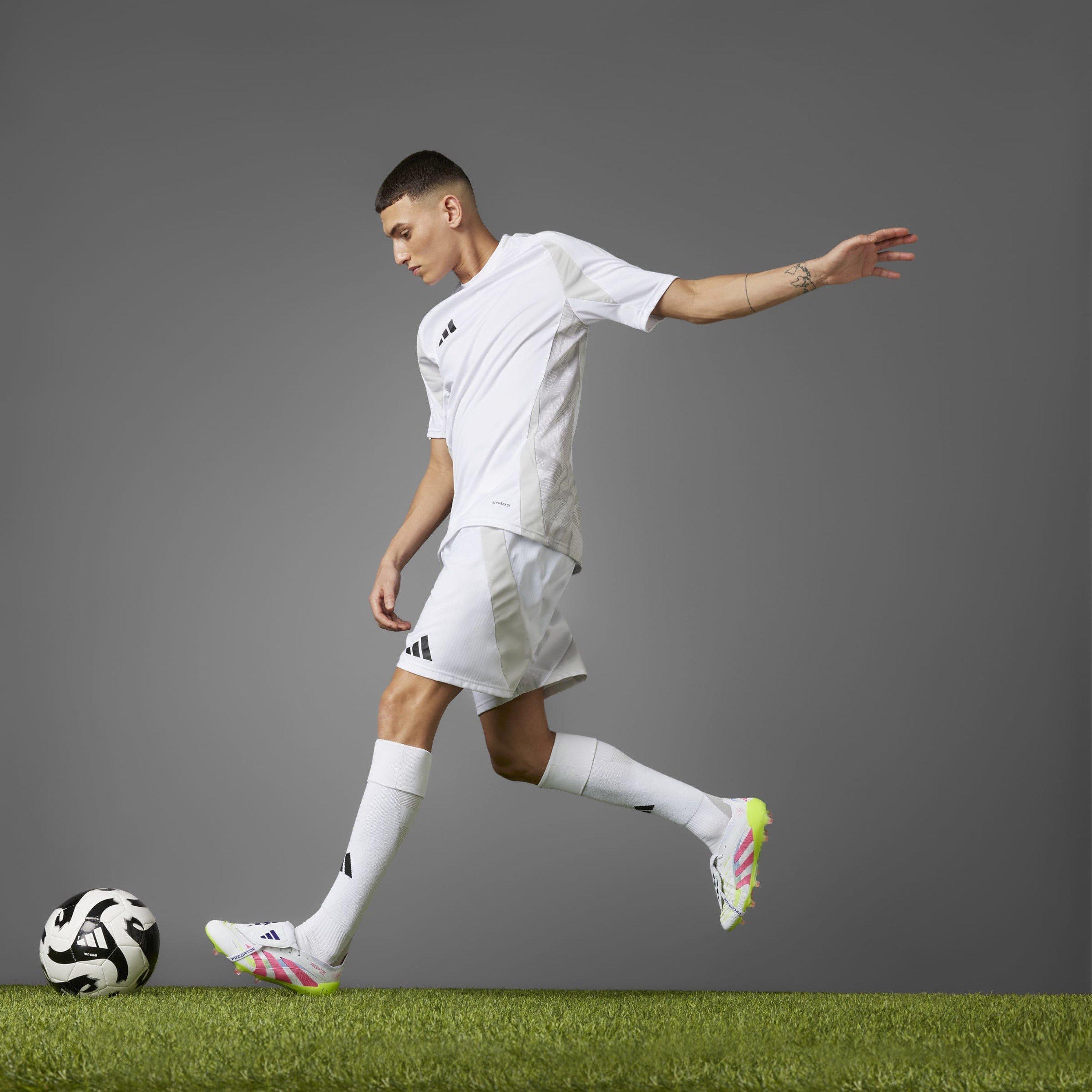 White/Pink - adidas - Predator Elite Fold-Over Tongue Firm Ground Football Boots - 16
