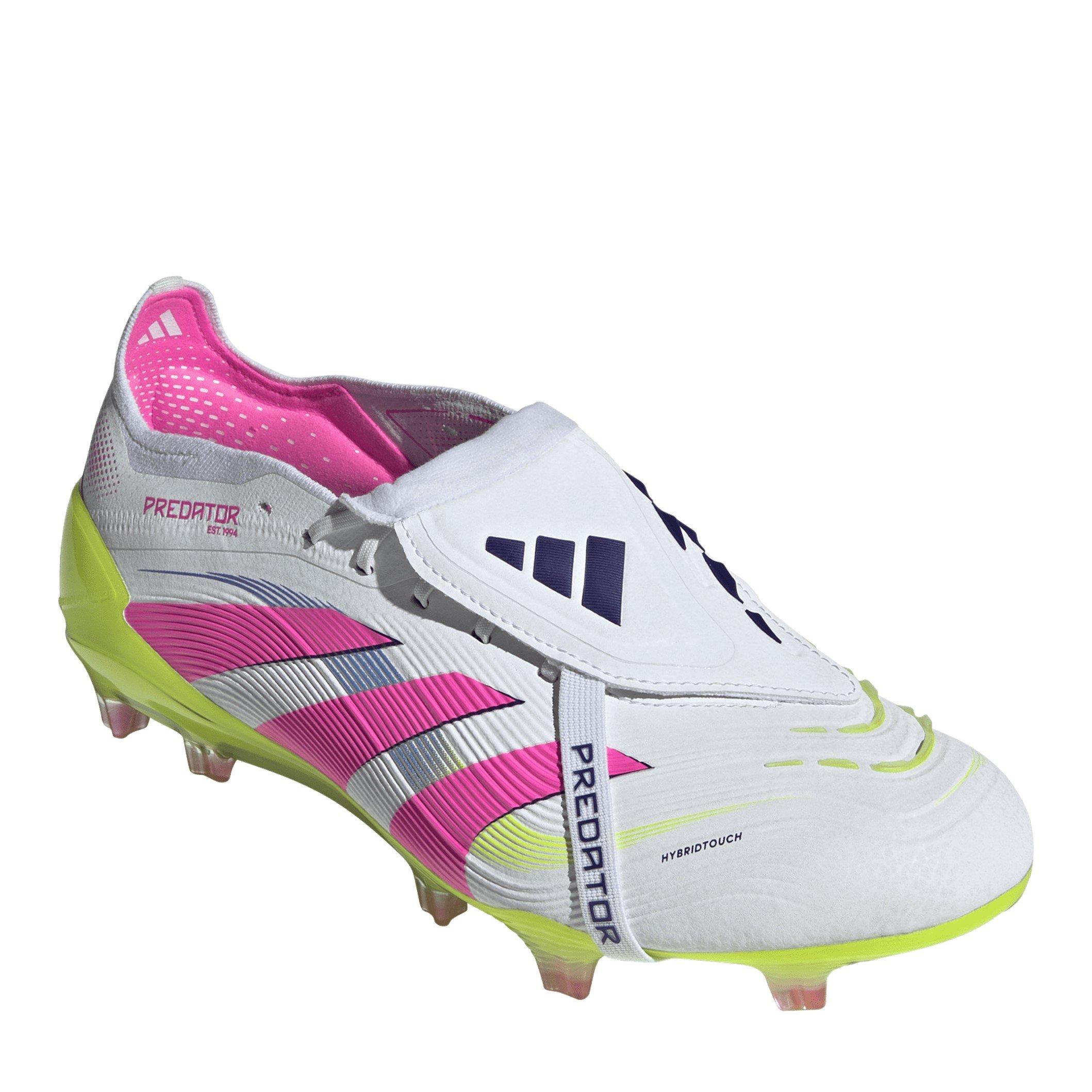 White/Pink - adidas - Predator Elite Fold-Over Tongue Firm Ground Football Boots - 4