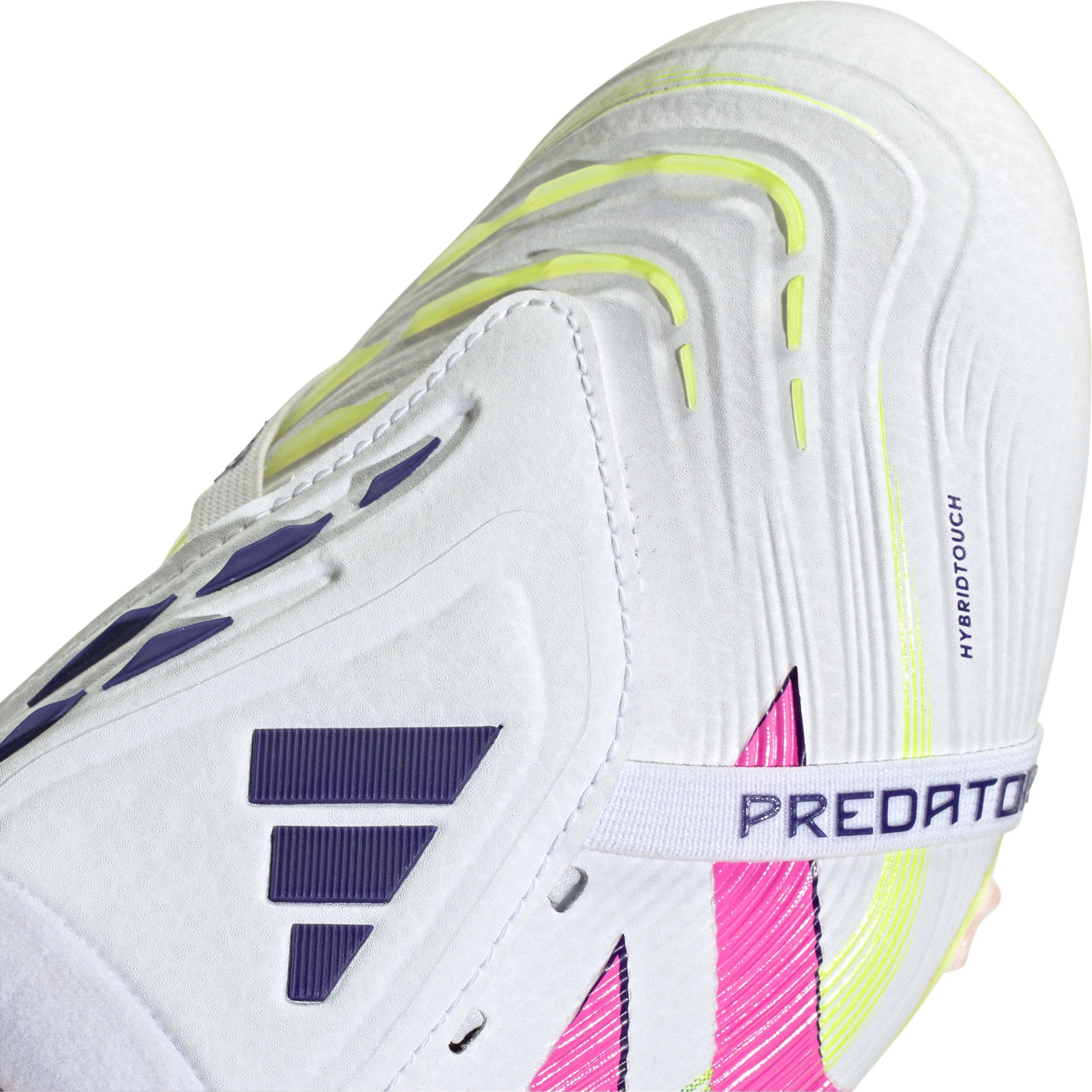 White/Pink - adidas - Predator Elite Fold-Over Tongue Firm Ground Football Boots - 10