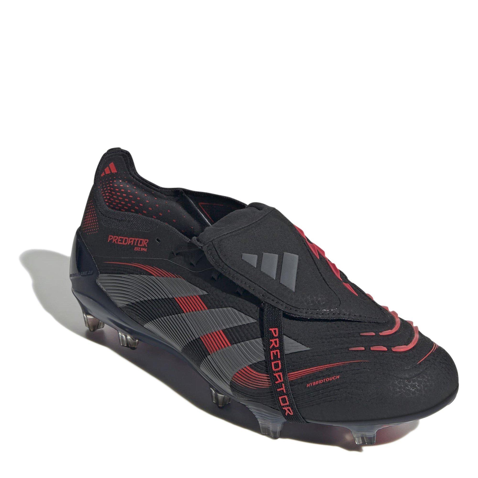 Black/Grey - adidas - Predator Elite Fold-Over Tongue Firm Ground Football Boots - 3