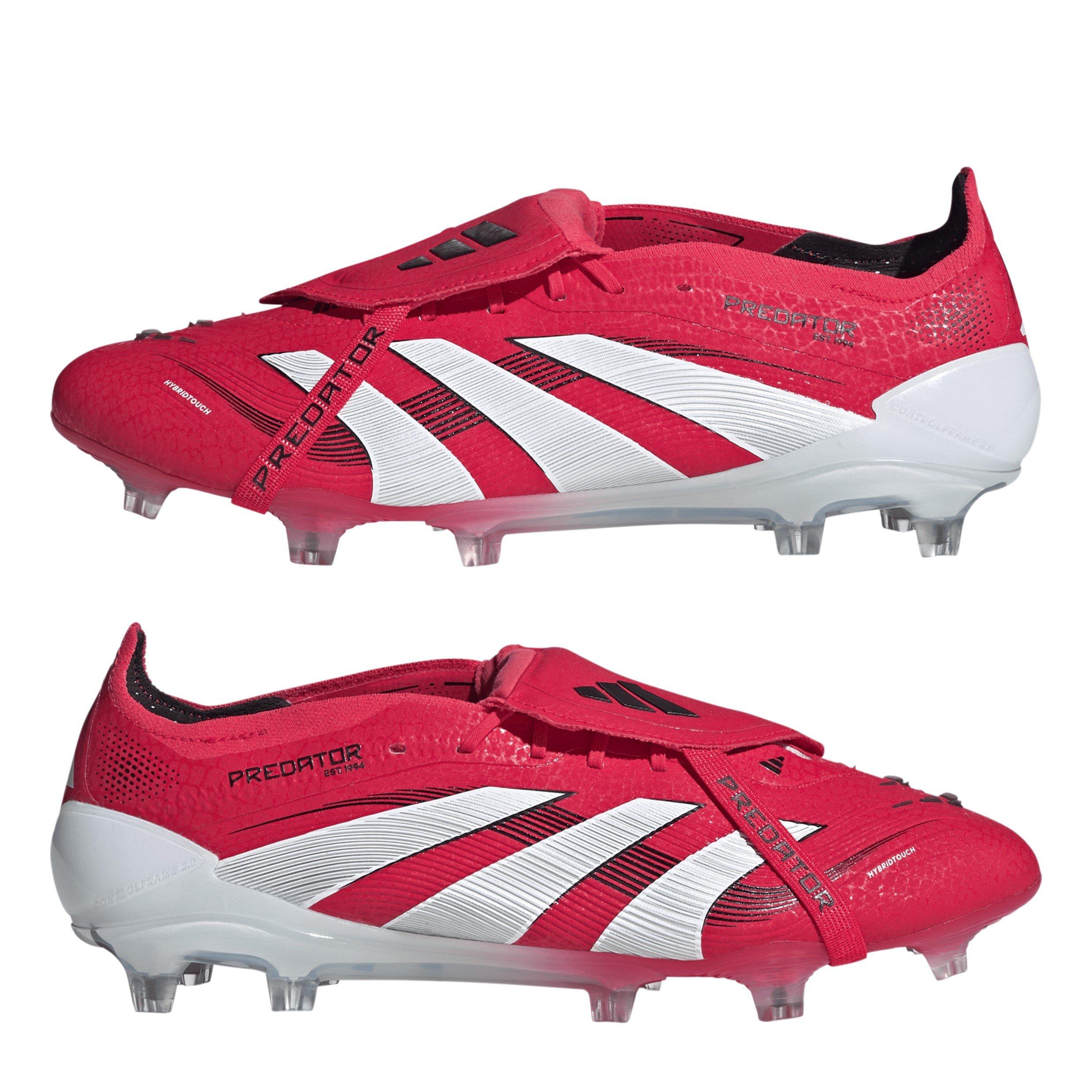 Rot/Weiß - adidas - Predator Elite Fold-Over Tongue Firm Ground Football Boots - 11