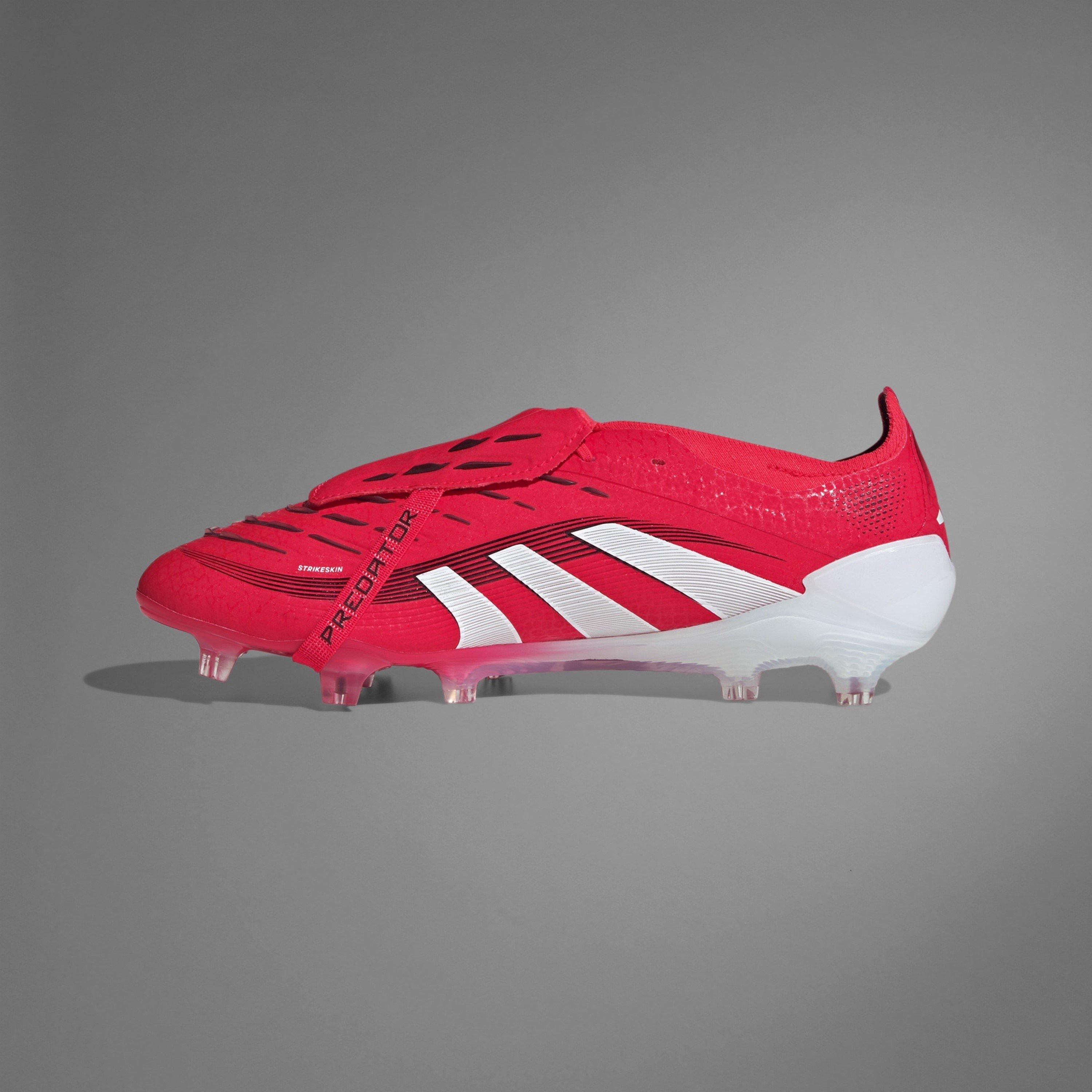 Rot/Weiß - adidas - Predator Elite Fold-Over Tongue Firm Ground Football Boots - 13