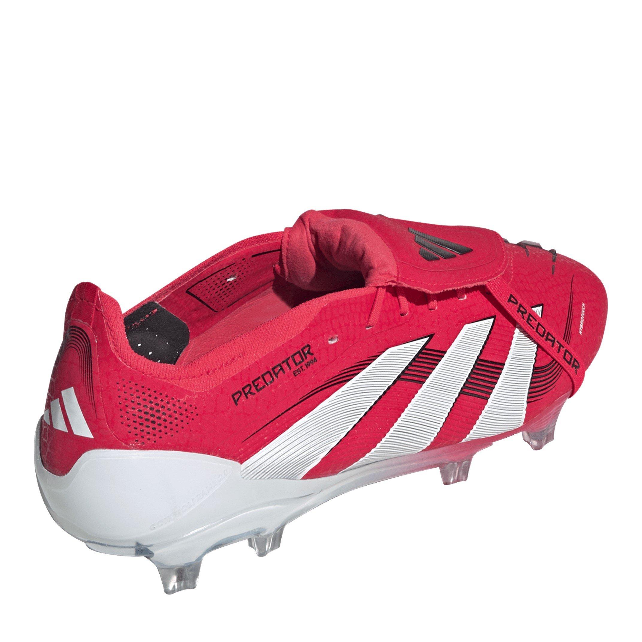 Rot/Weiß - adidas - Predator Elite Fold-Over Tongue Firm Ground Football Boots - 5
