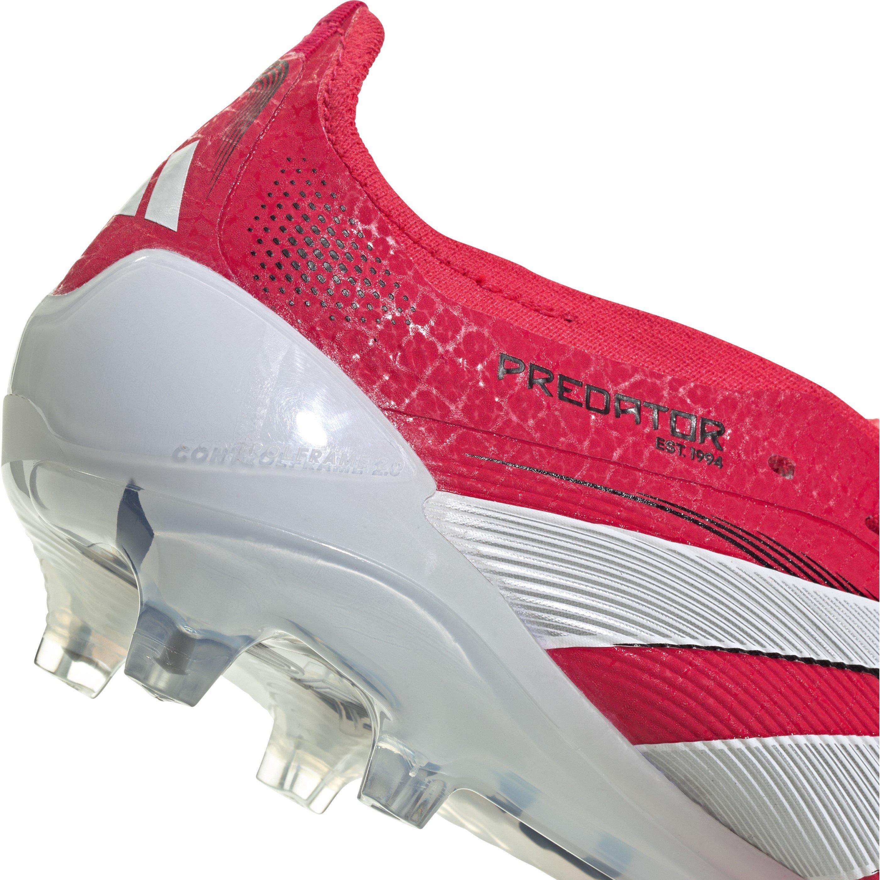 Rot/Weiß - adidas - Predator Elite Fold-Over Tongue Firm Ground Football Boots - 9
