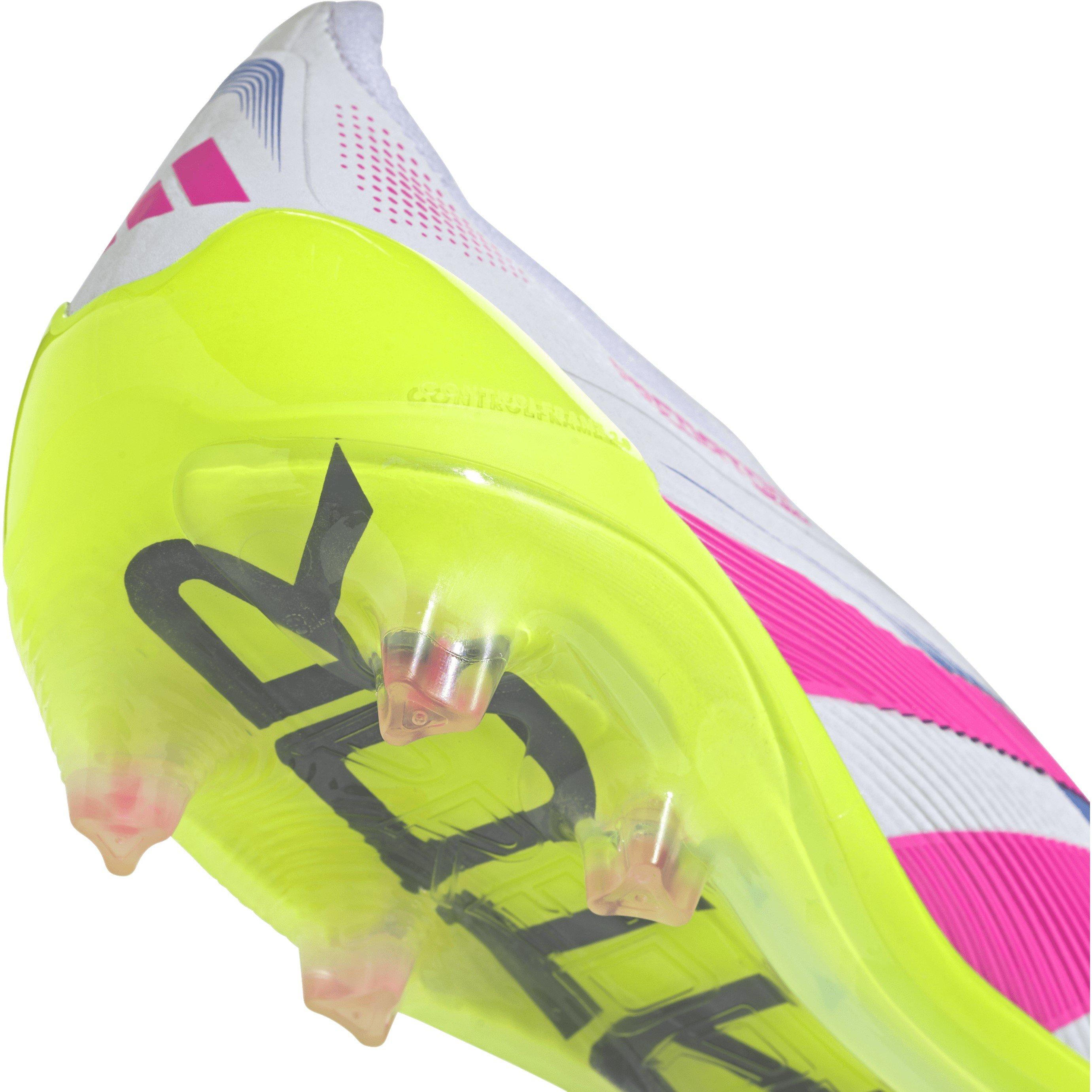 Wit/Roze - adidas - Predator Elite Laceless Firm Ground Football Boots - 9