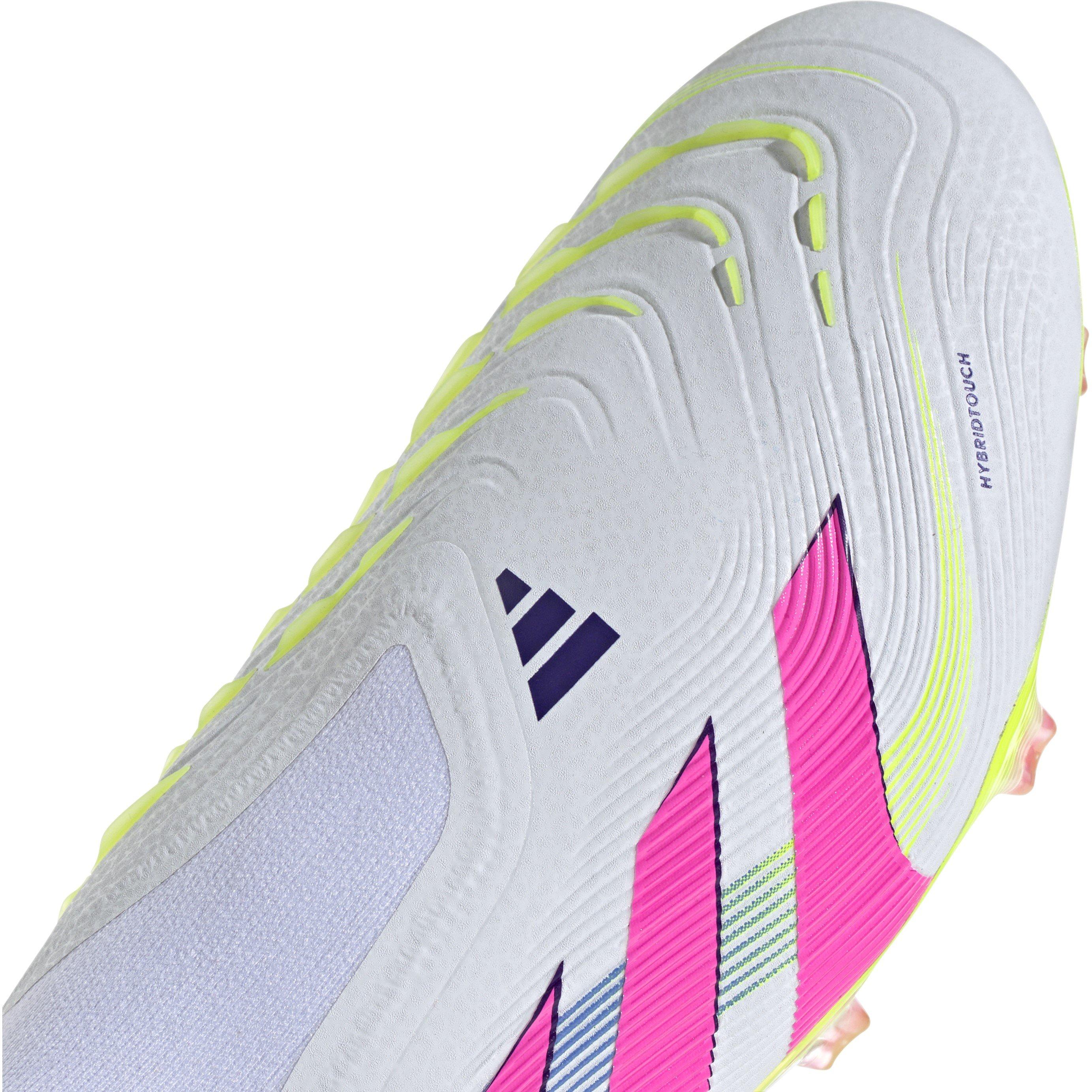 Wit/Roze - adidas - Predator Elite Laceless Firm Ground Football Boots - 10