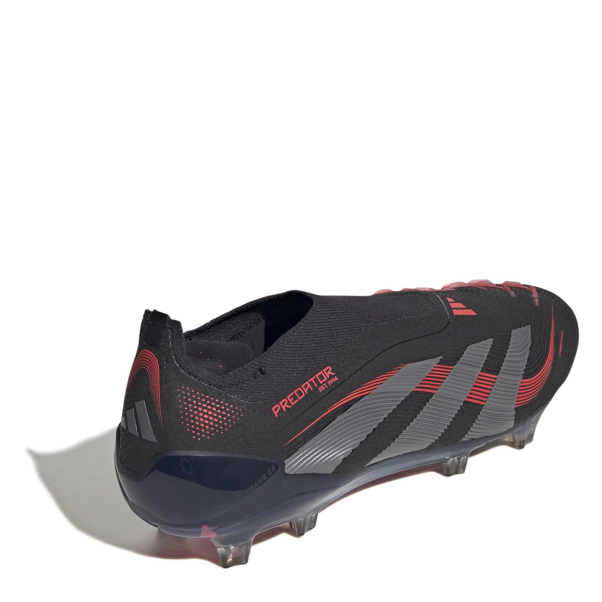 Black/Grey - adidas - Predator Elite Laceless Firm Ground Football Boots - 4