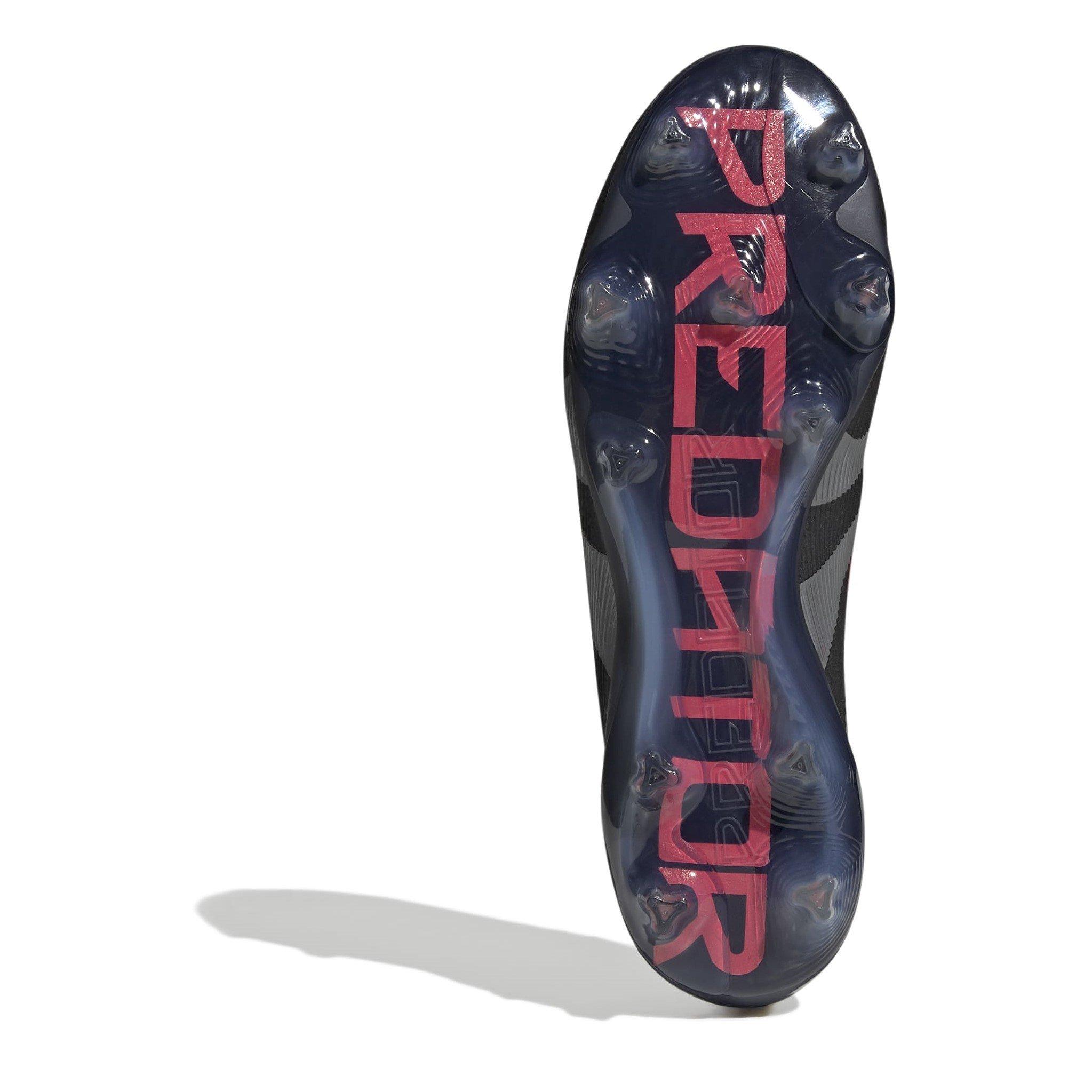 Black/Grey - adidas - Predator Elite Laceless Firm Ground Football Boots - 6