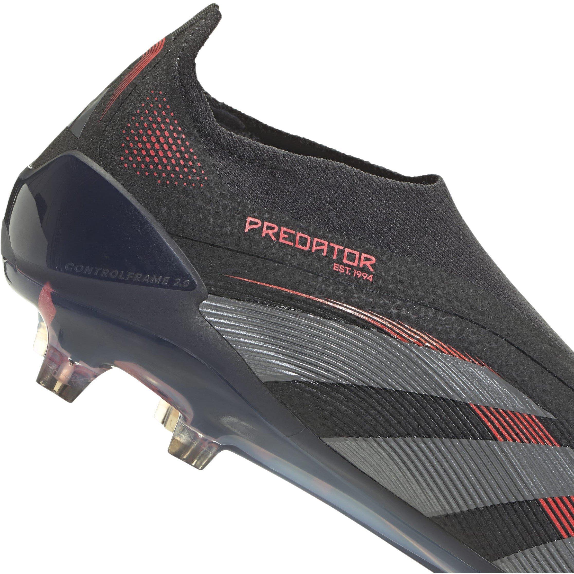 Black/Grey - adidas - Predator Elite Laceless Firm Ground Football Boots - 7