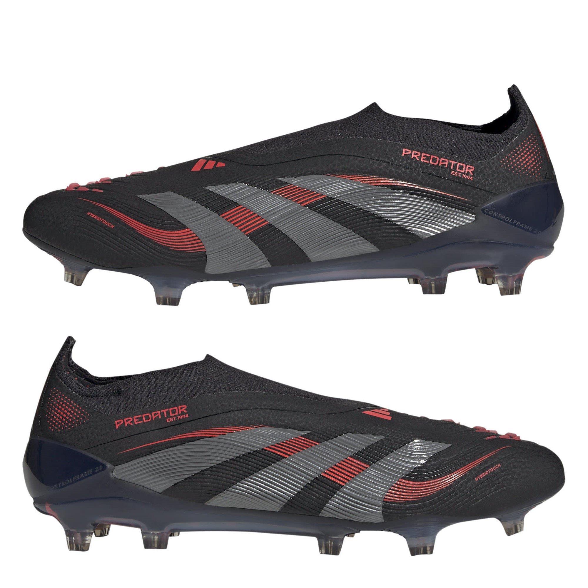 Black/Grey - adidas - Predator Elite Laceless Firm Ground Football Boots - 9