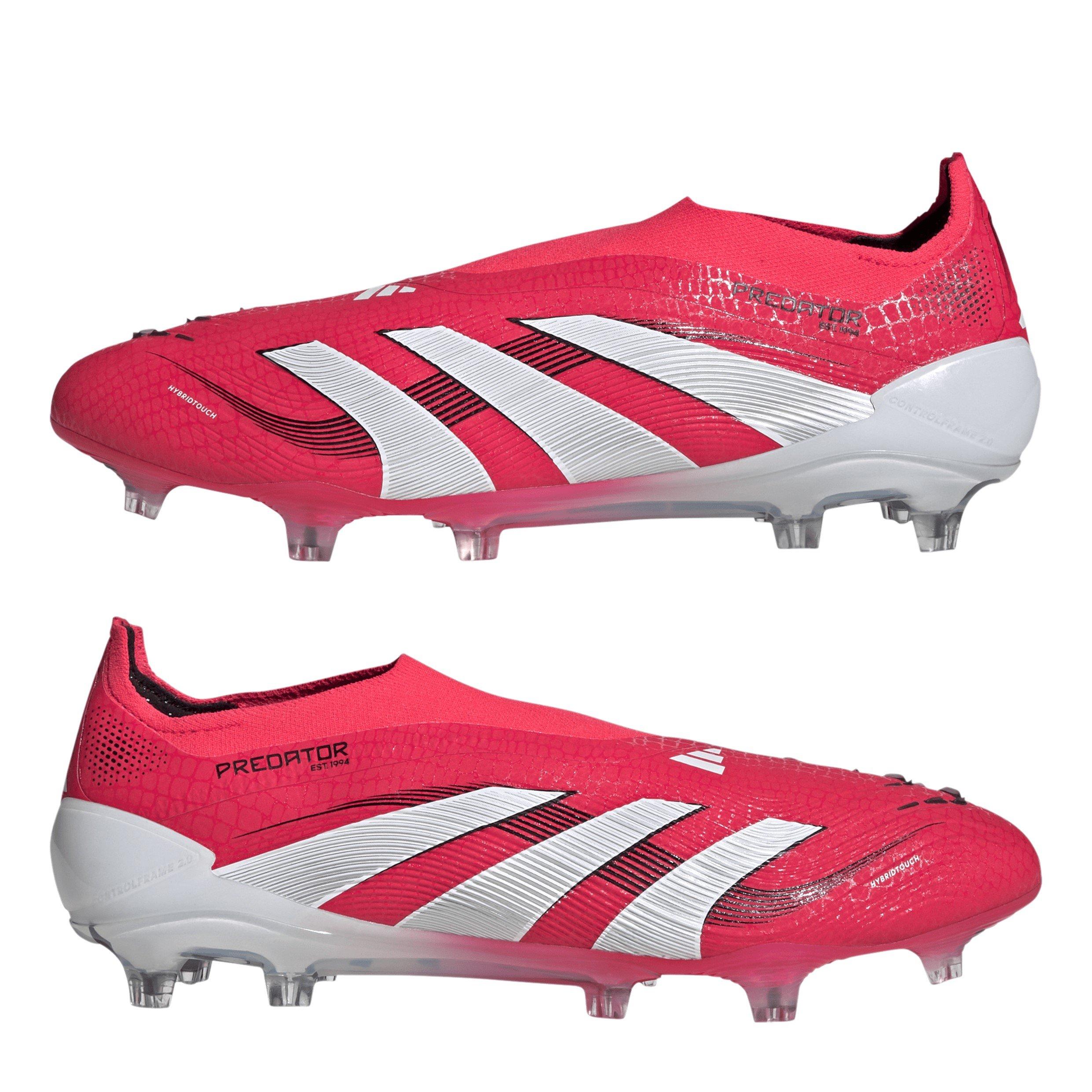 Red/White - adidas - Predator Elite Laceless Firm Ground Football Boots - 11